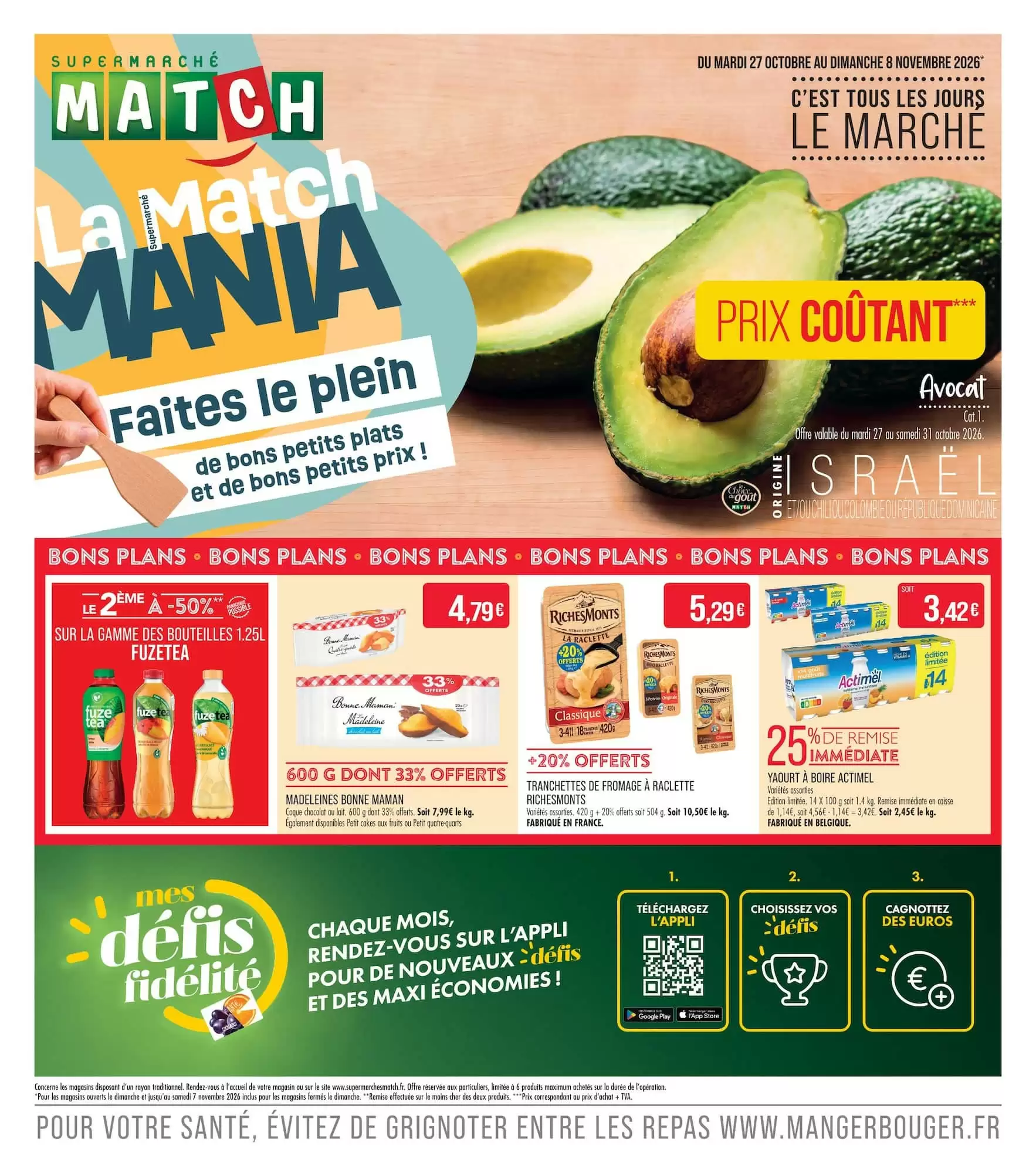 Prospectus promotionnel Match valable à partir du 27/10/2026 - Page 1.