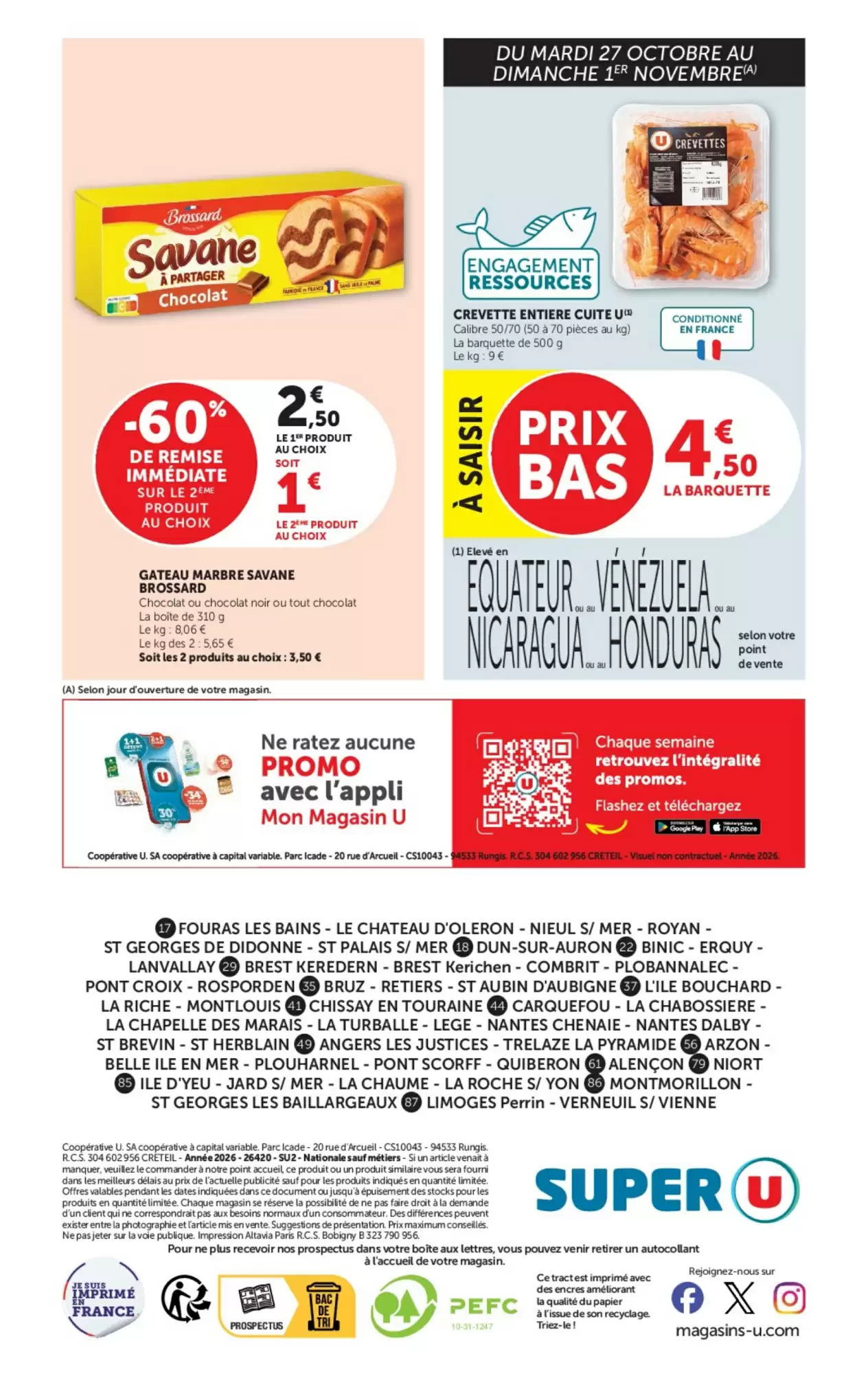 Prospectus promotionnel Super U valable à partir du 27/10/2026 - Page 12.