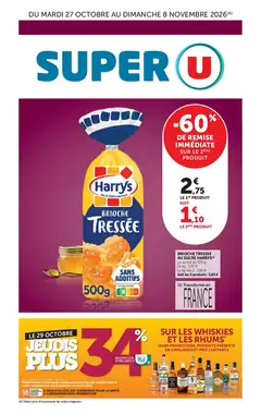 Prospectus promotionnel Super U valable à partir du 27/10/2026