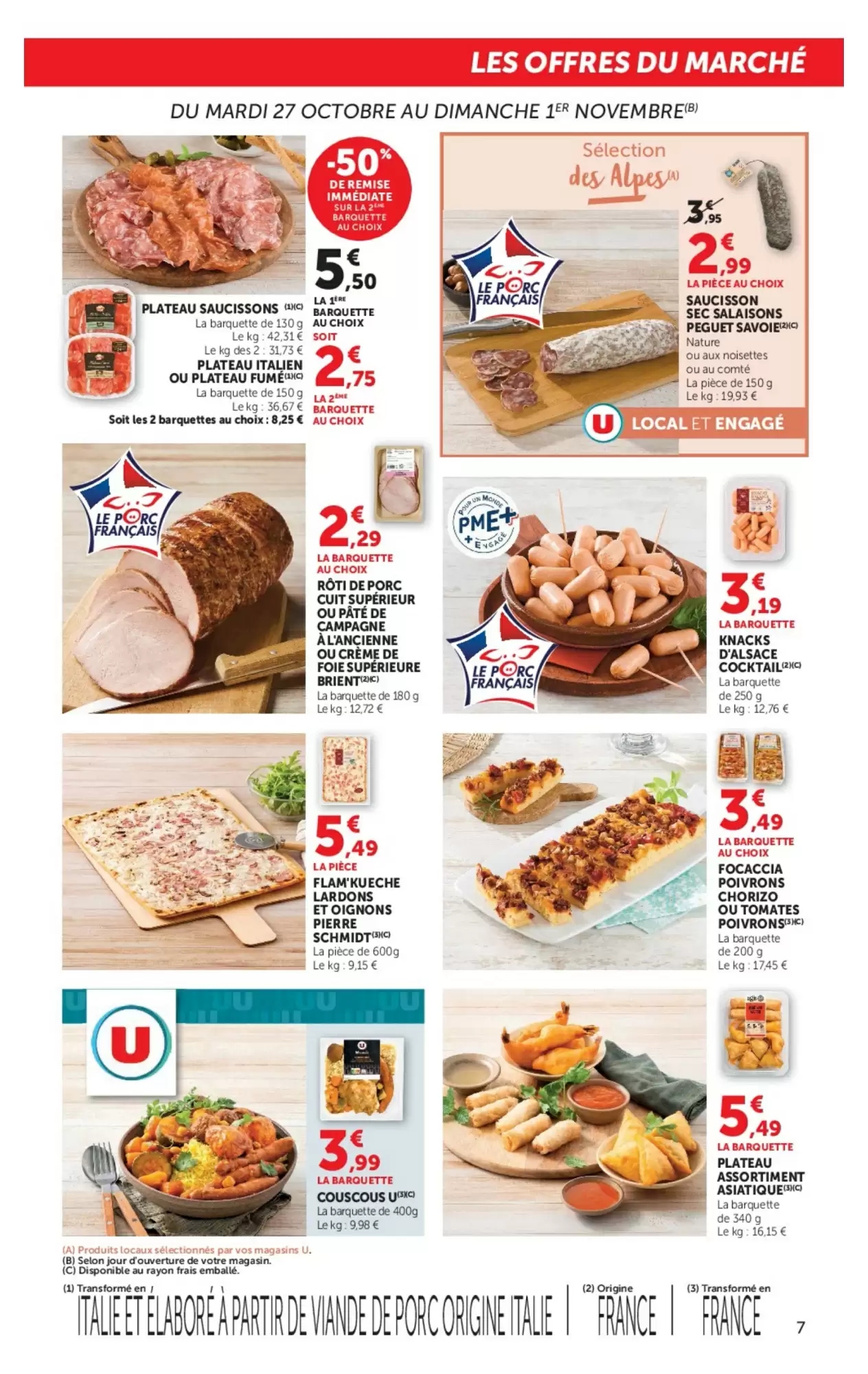Prospectus promotionnel Super U valable à partir du 27/10/2026 - Page 7.