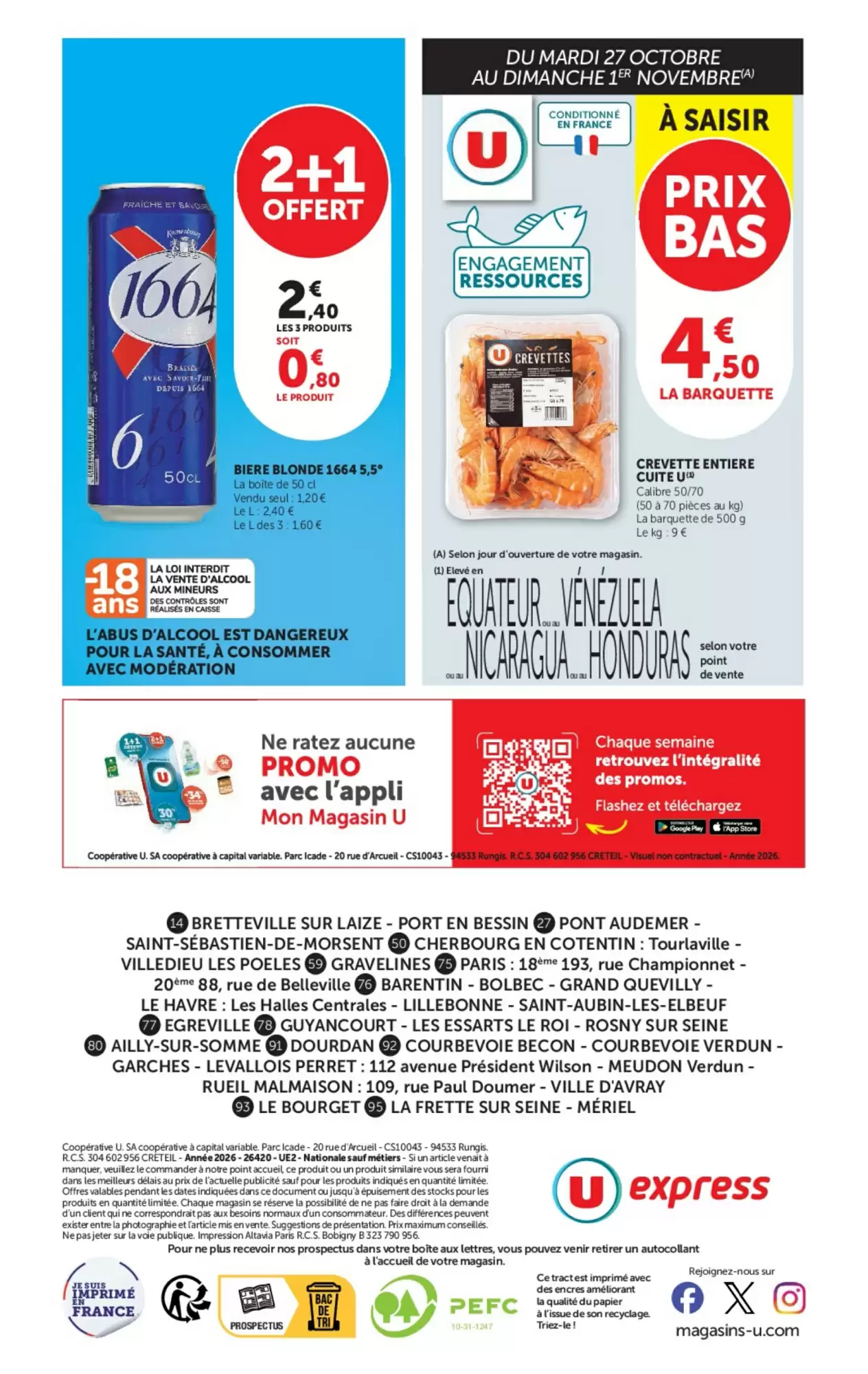 Prospectus promotionnel U Express valable à partir du 27/10/2026 - Page 12.