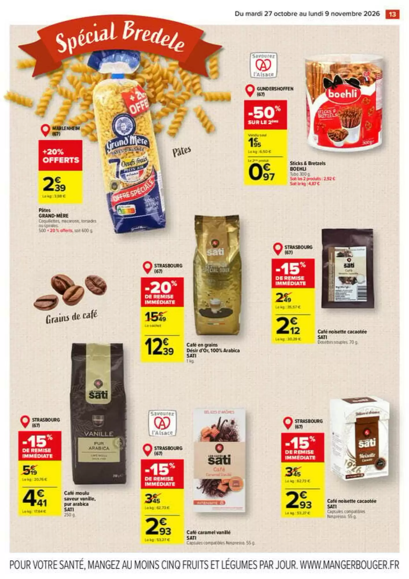 Prospectus promotionnel Carrefour valable à partir du 27/10/2026 - Page 13.