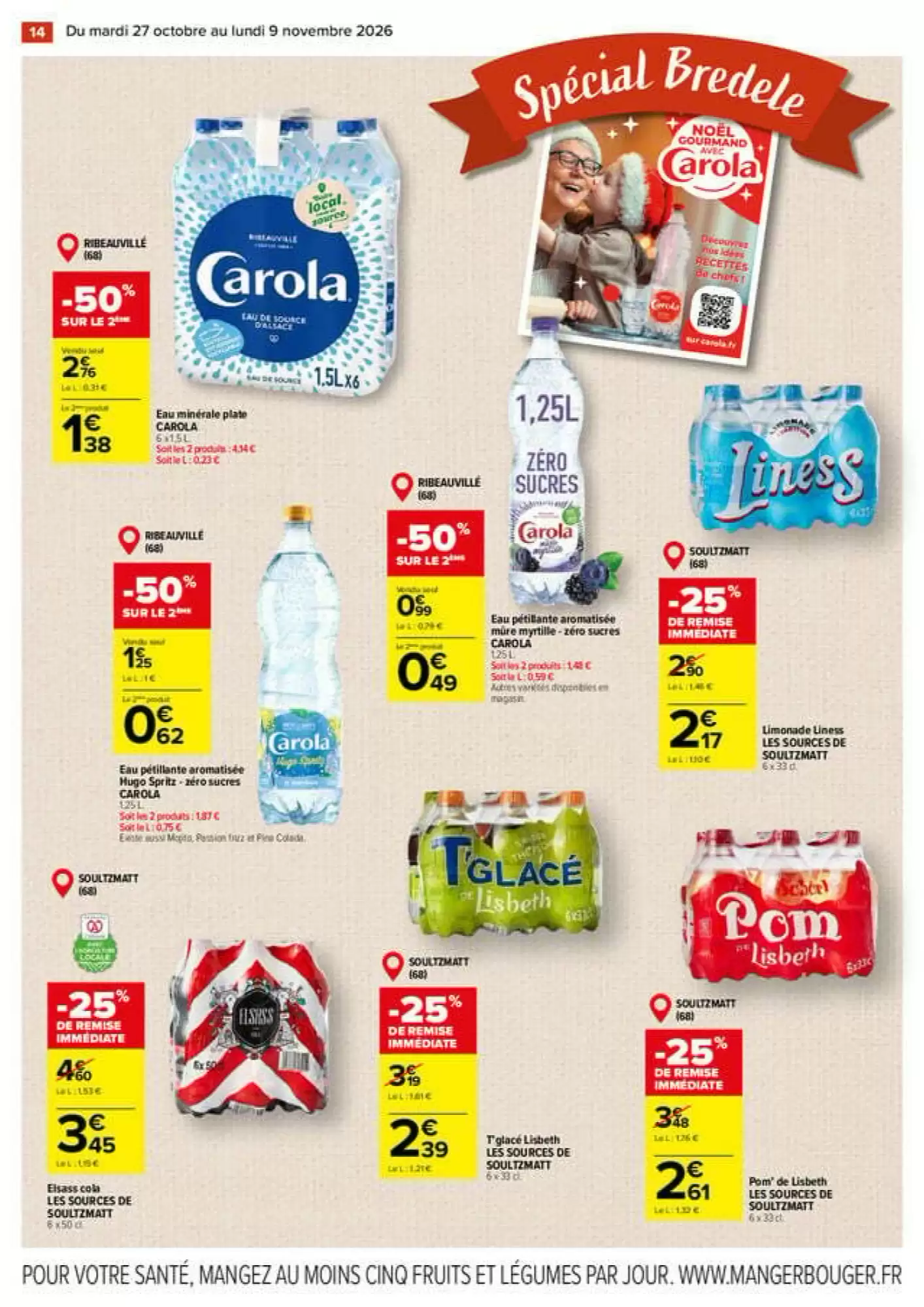 Prospectus promotionnel Carrefour valable à partir du 27/10/2026 - Page 14.