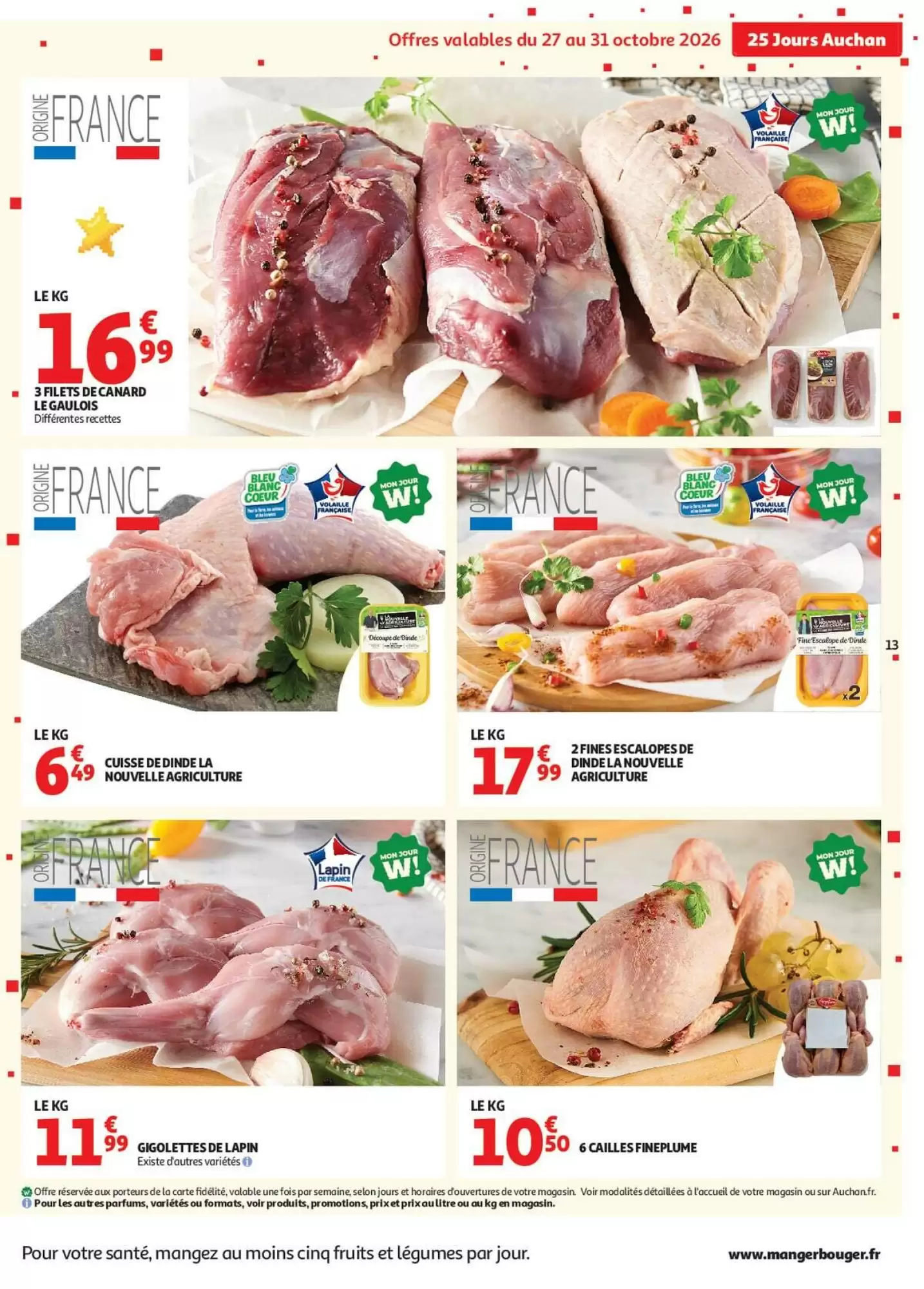 Prospectus promotionnel Auchan valable à partir du 27/10/2026 - Page 13.