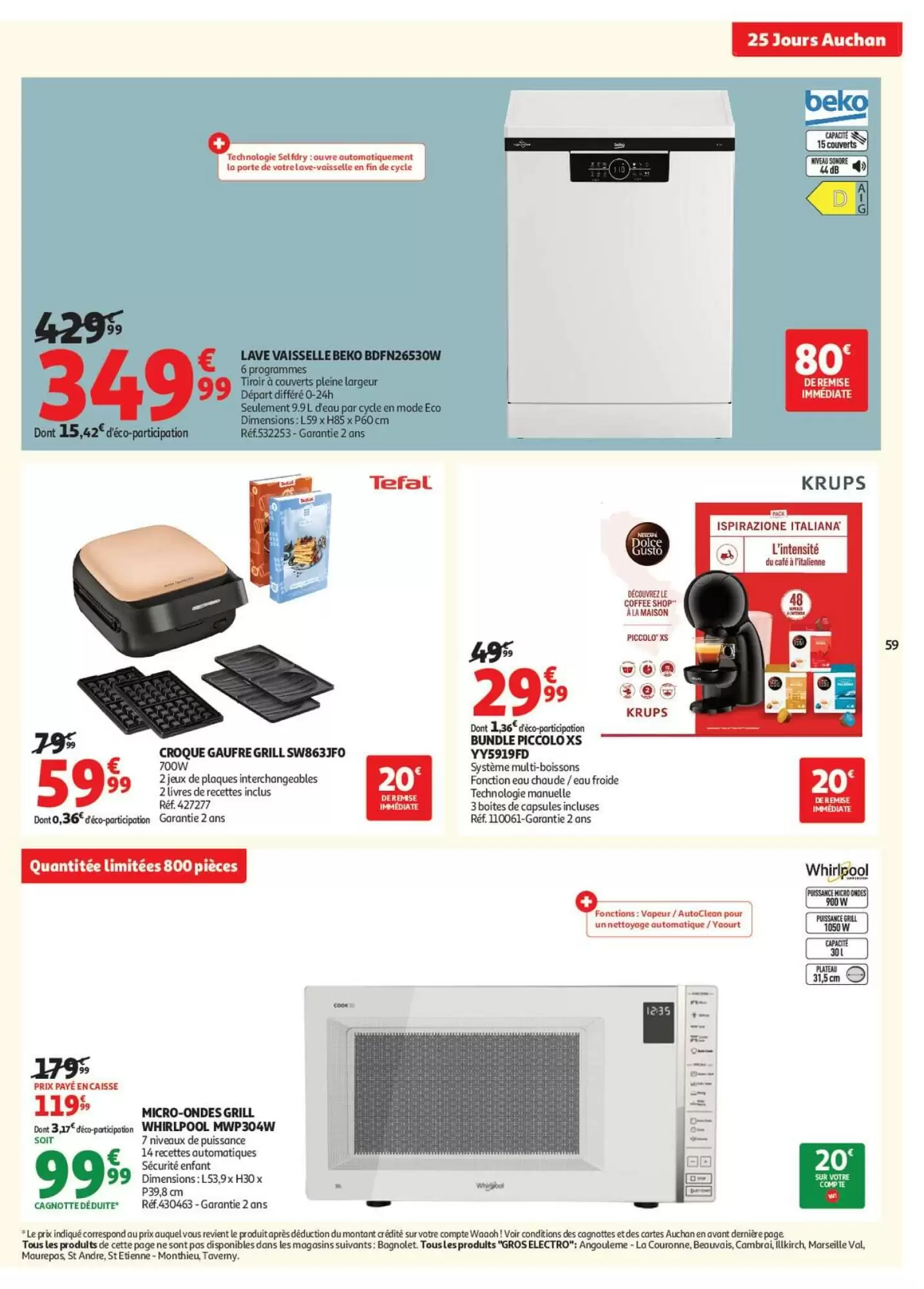 Prospectus promotionnel Auchan valable à partir du 27/10/2026 - Page 59.