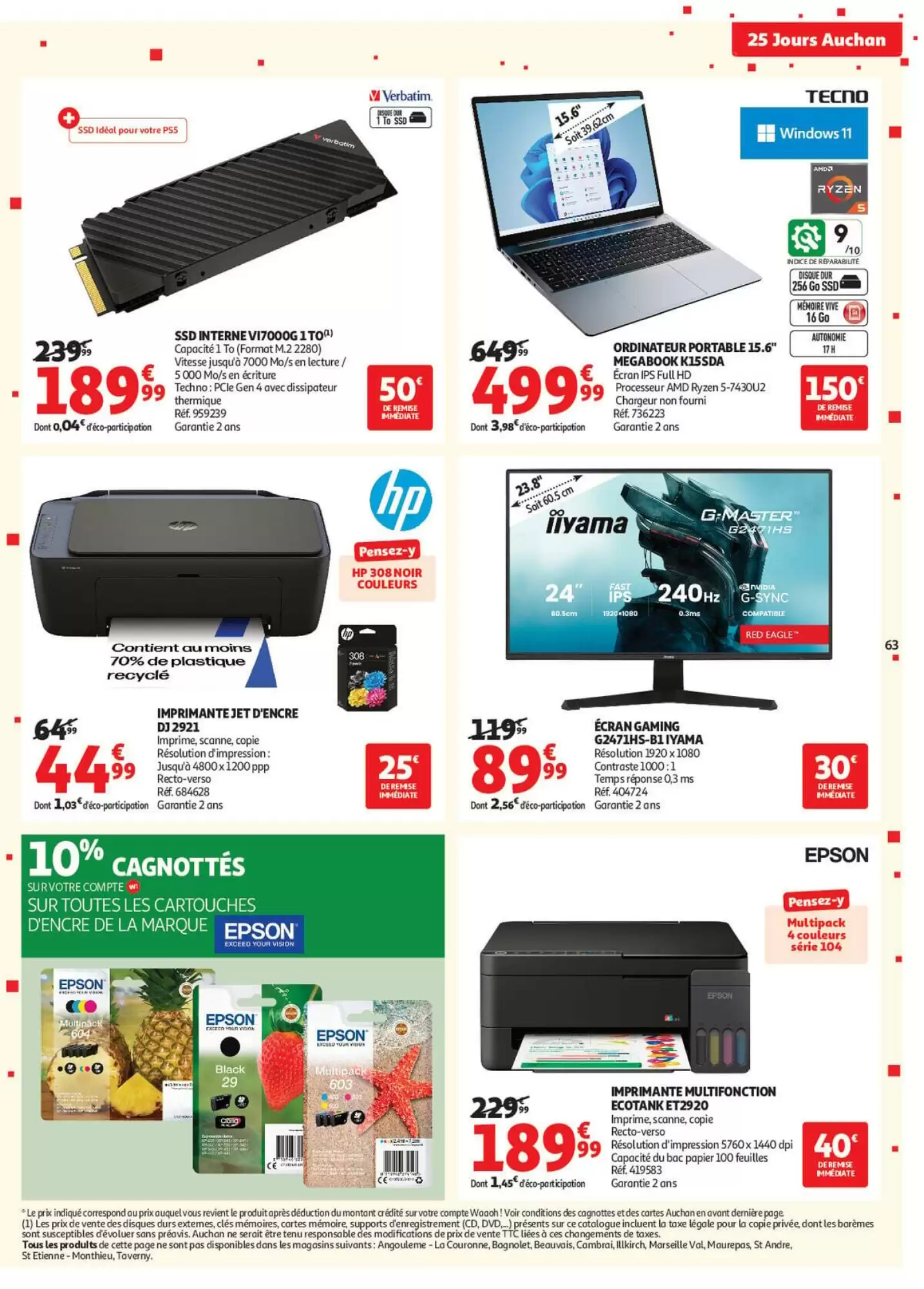 Prospectus promotionnel Auchan valable à partir du 27/10/2026 - Page 63.