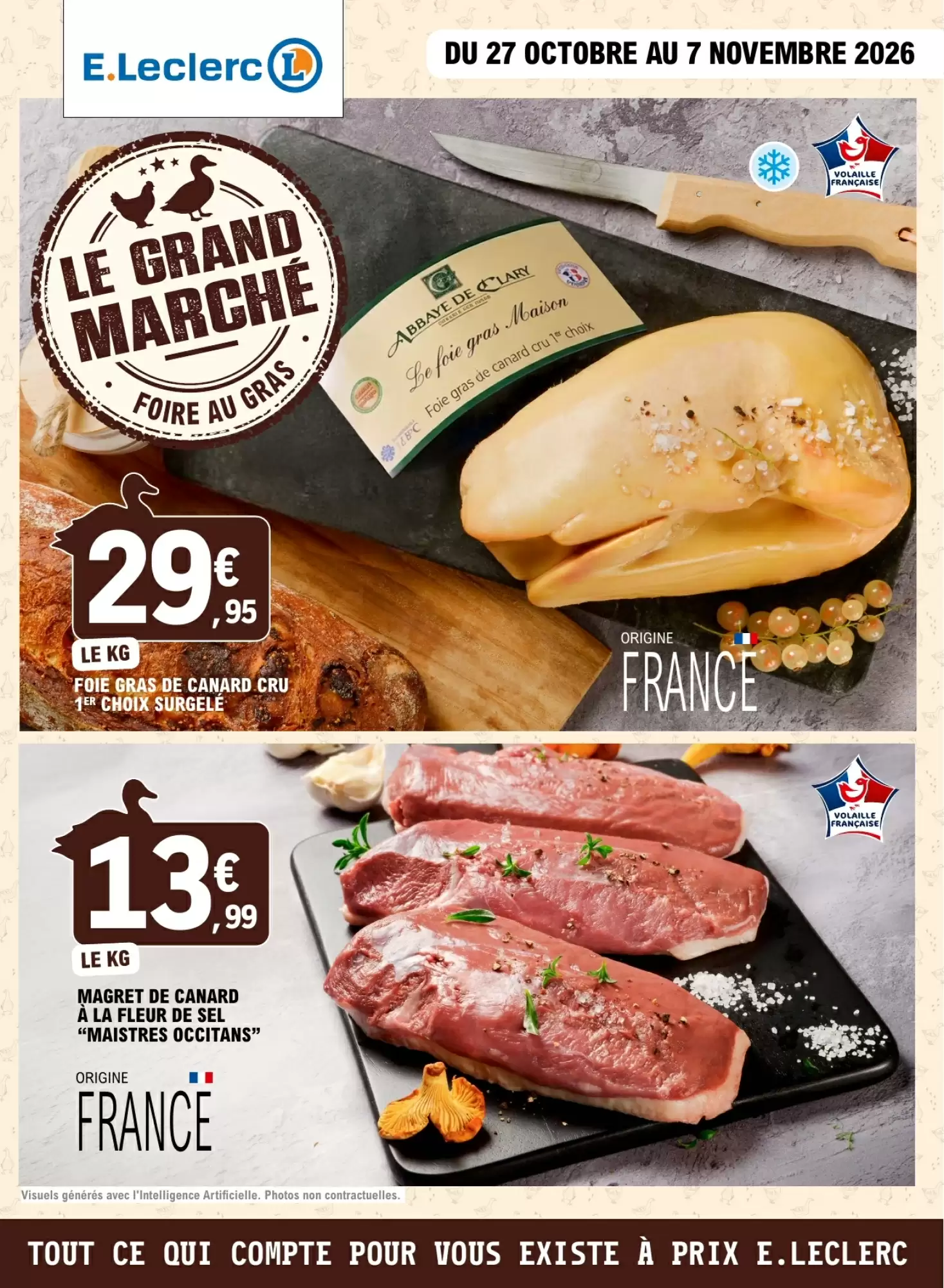Prospectus promotionnel E.Leclerc valable à partir du 27/10/2026 - Page 1.