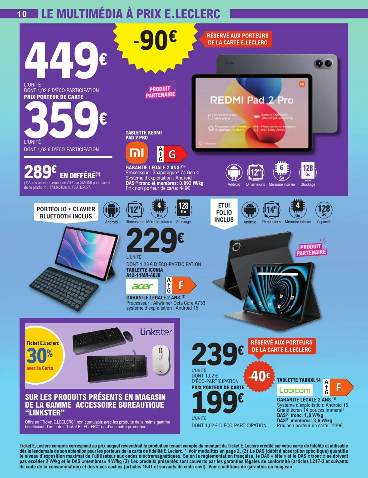 Prospectus promotionnel E.Leclerc valable à partir du 27/10/2026 - Page 10.