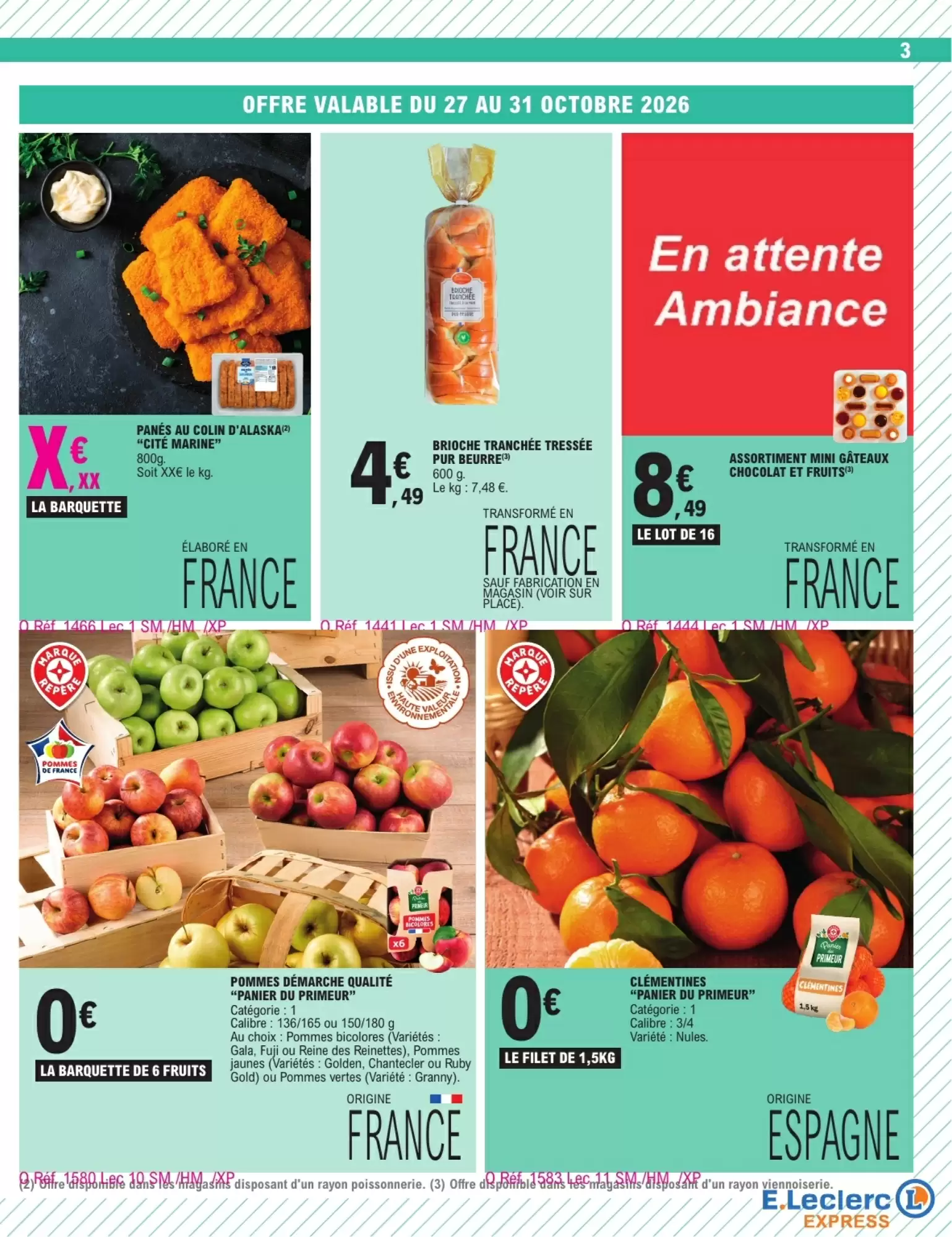 Prospectus promotionnel E.Leclerc Express valable à partir du 27/10/2026 - Page 3.
