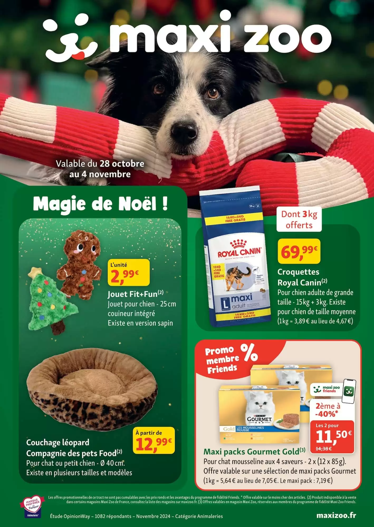 Prospectus promotionnel Maxi Zoo valable à partir du 28/10/2026 - Page 1.