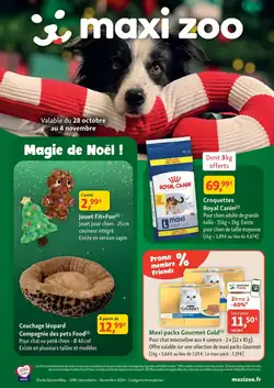 Prospectus promotionnel Maxi Zoo valable à partir du 28/10/2026