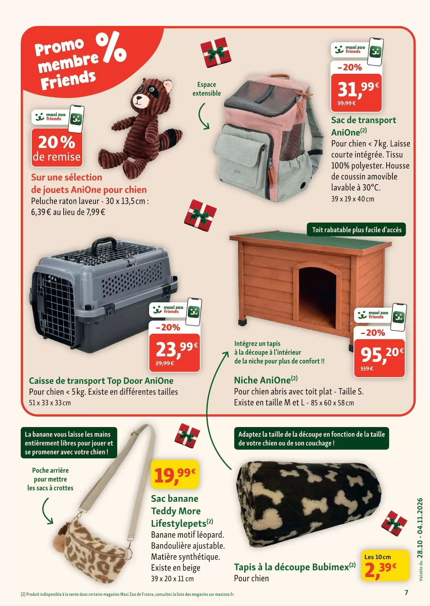 Prospectus promotionnel Maxi Zoo valable à partir du 28/10/2026 - Page 7.