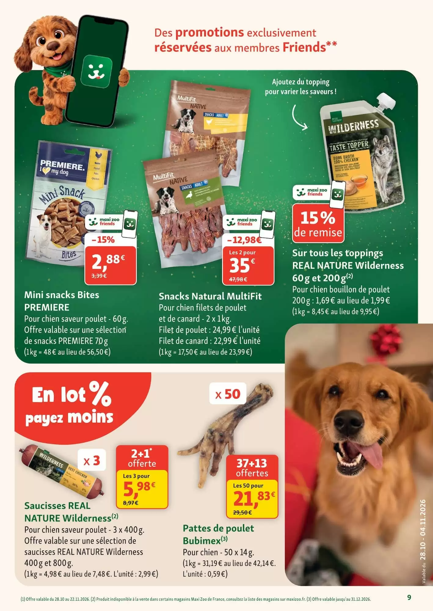 Prospectus promotionnel Maxi Zoo valable à partir du 28/10/2026 - Page 9.