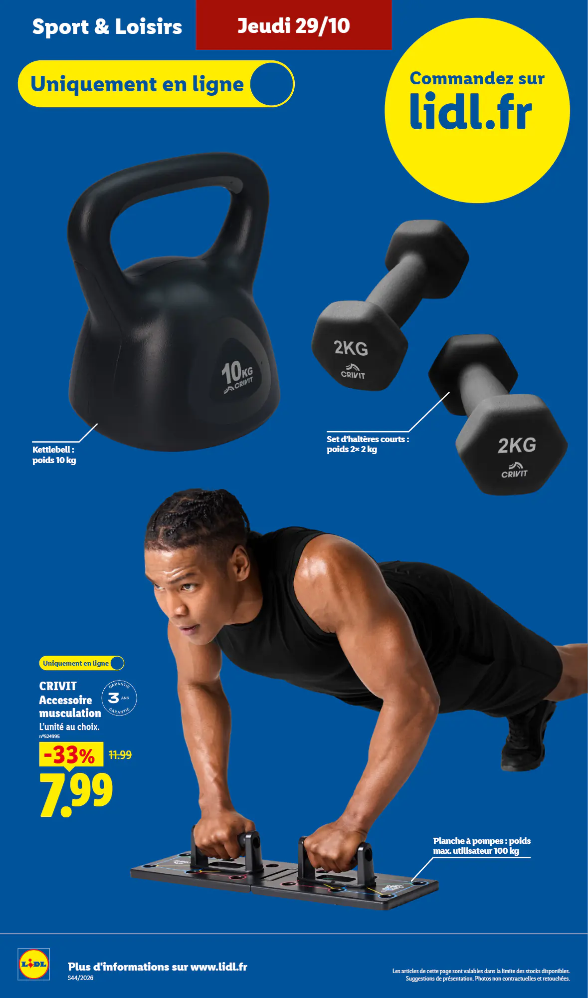 Prospectus promotionnel Lidl valable à partir du 29/10/2026 - Page 34.