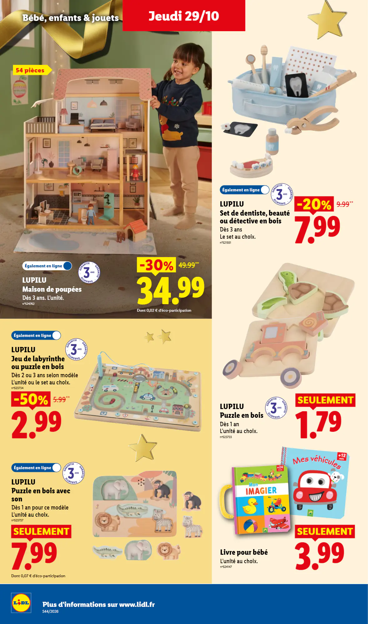 Prospectus promotionnel Lidl valable à partir du 29/10/2026 - Page 44.
