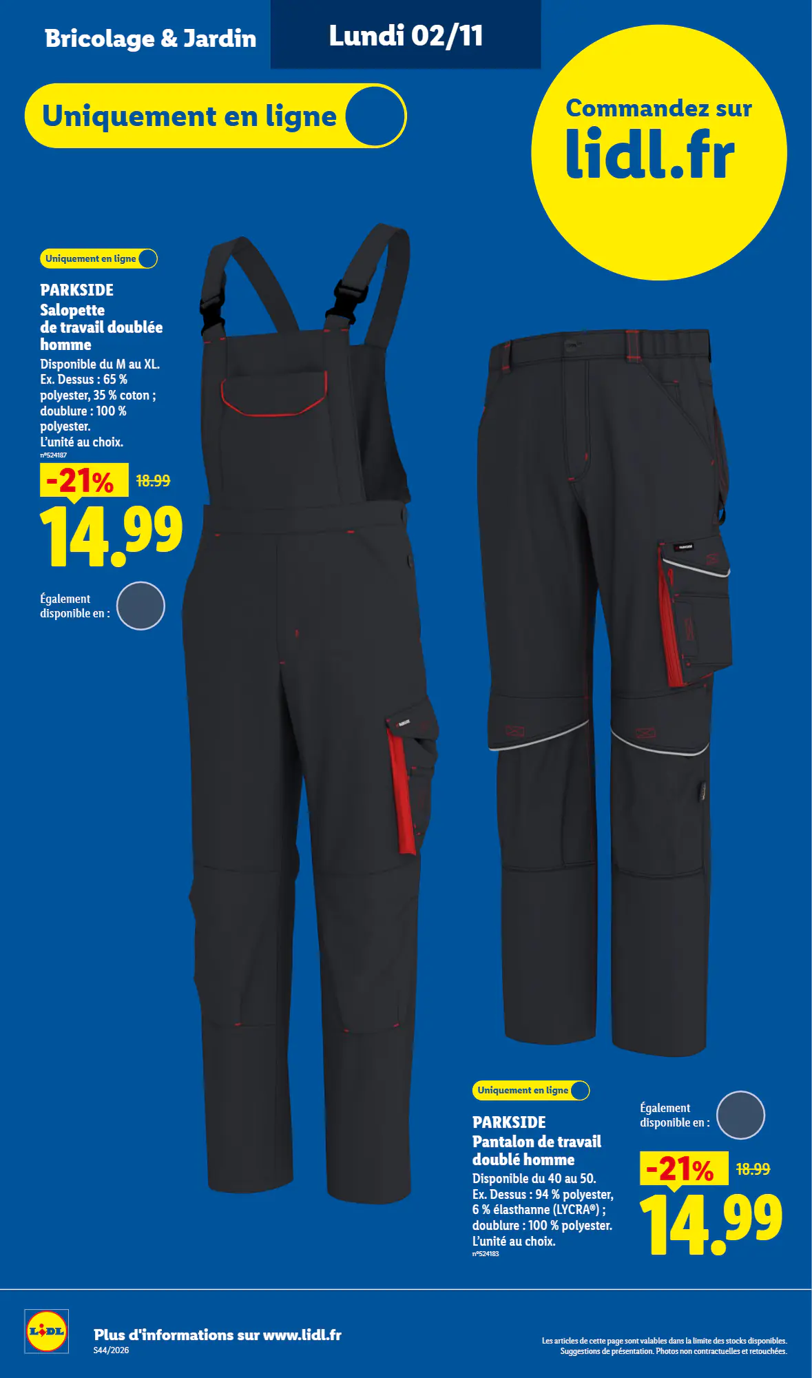 Prospectus promotionnel Lidl valable à partir du 29/10/2026 - Page 48.