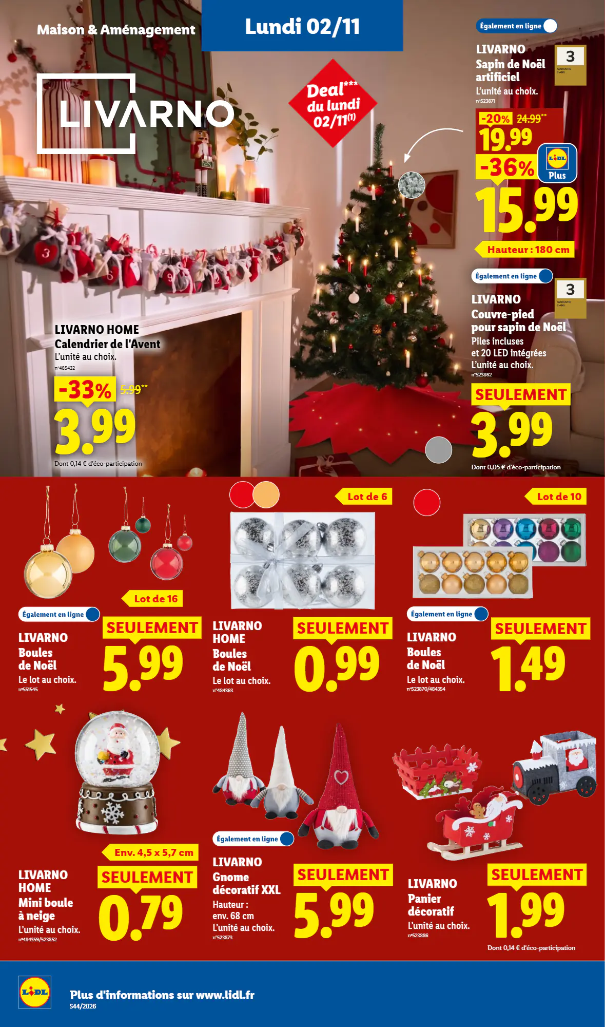 Prospectus promotionnel Lidl valable à partir du 29/10/2026 - Page 54.