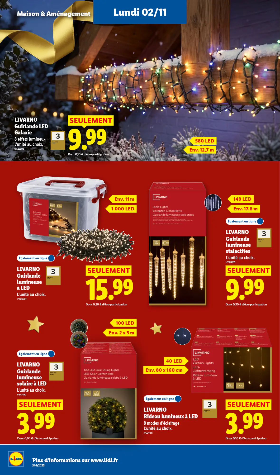 Prospectus promotionnel Lidl valable à partir du 29/10/2026 - Page 56.