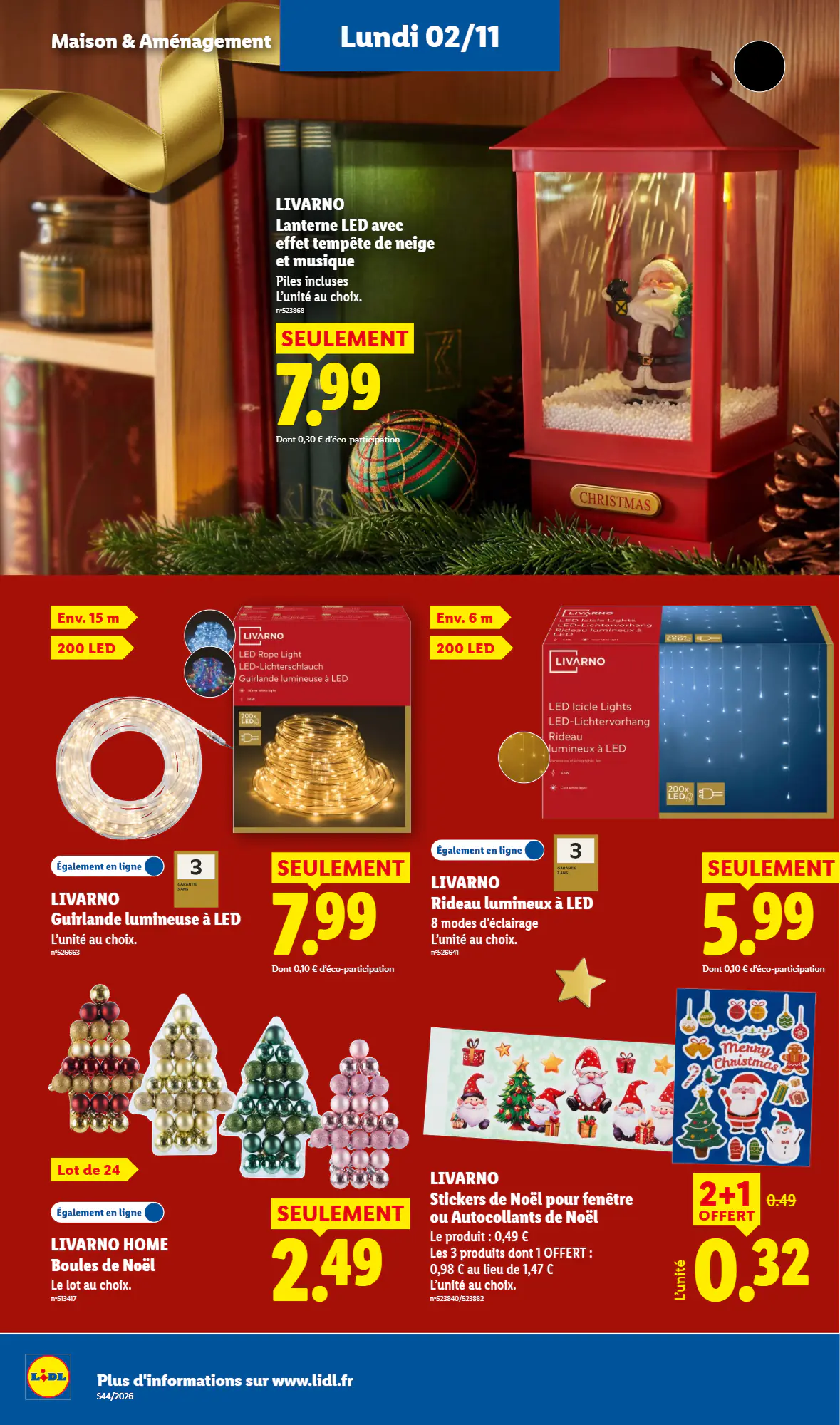 Prospectus promotionnel Lidl valable à partir du 29/10/2026 - Page 58.