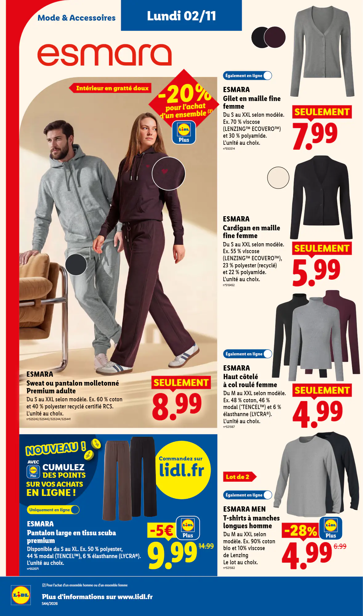Prospectus promotionnel Lidl valable à partir du 29/10/2026 - Page 60.