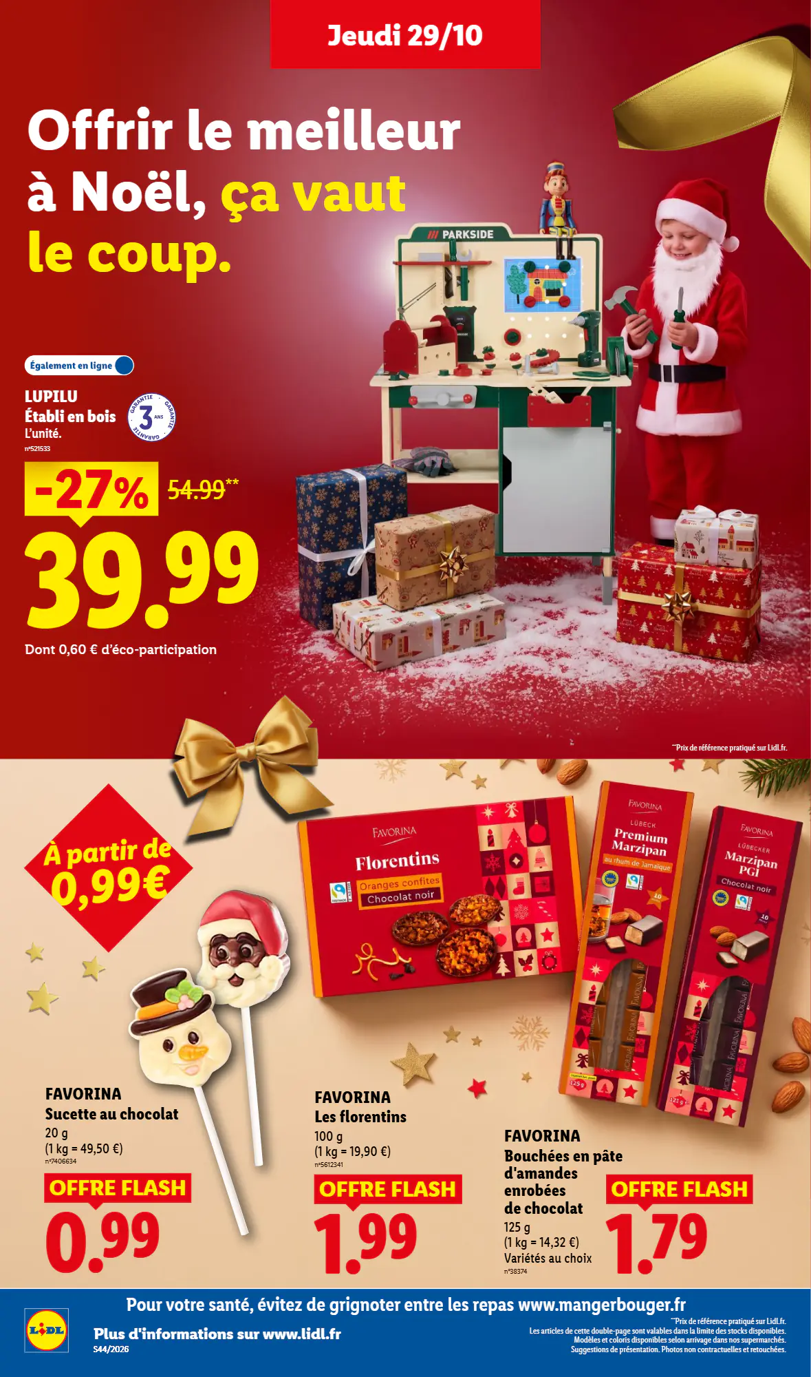 Prospectus promotionnel Lidl valable à partir du 29/10/2026 - Page 61.