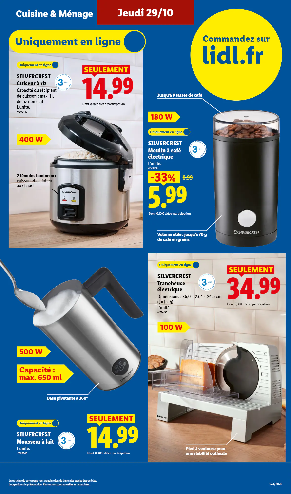 Prospectus promotionnel Lidl valable à partir du 29/10/2026 - Page 7.