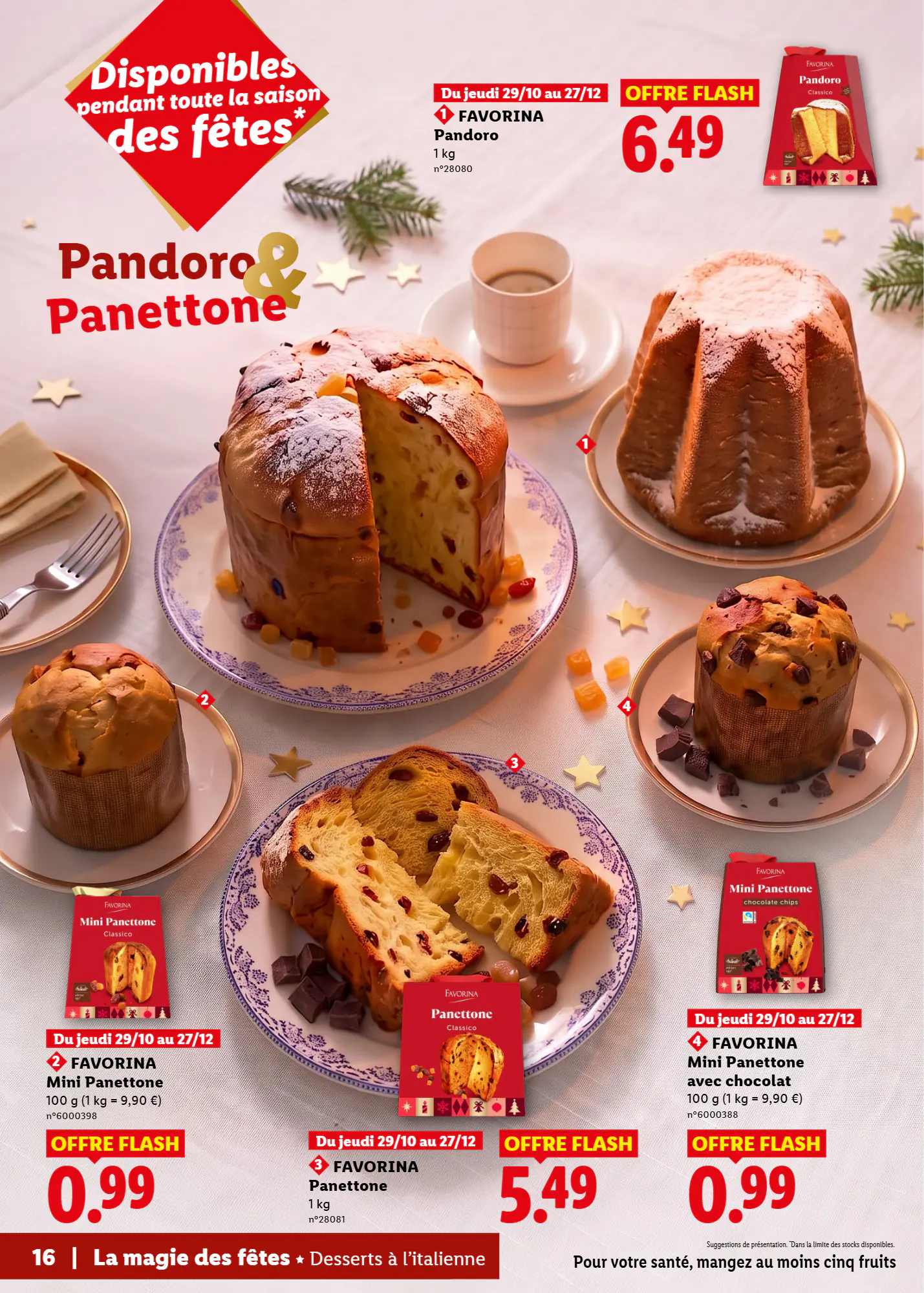Prospectus promotionnel Lidl valable à partir du 29/10/2026 - Page 16.