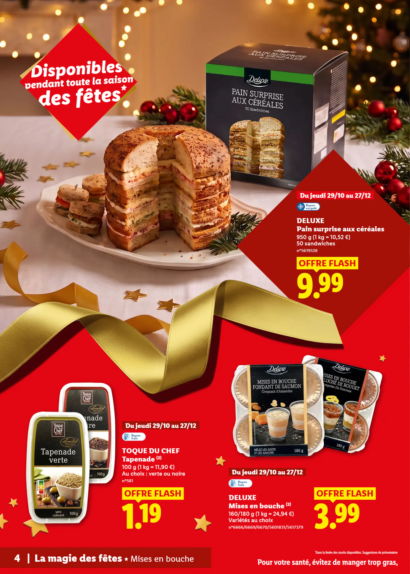 Prospectus promotionnel Lidl valable à partir du 29/10/2026 - Page 4.