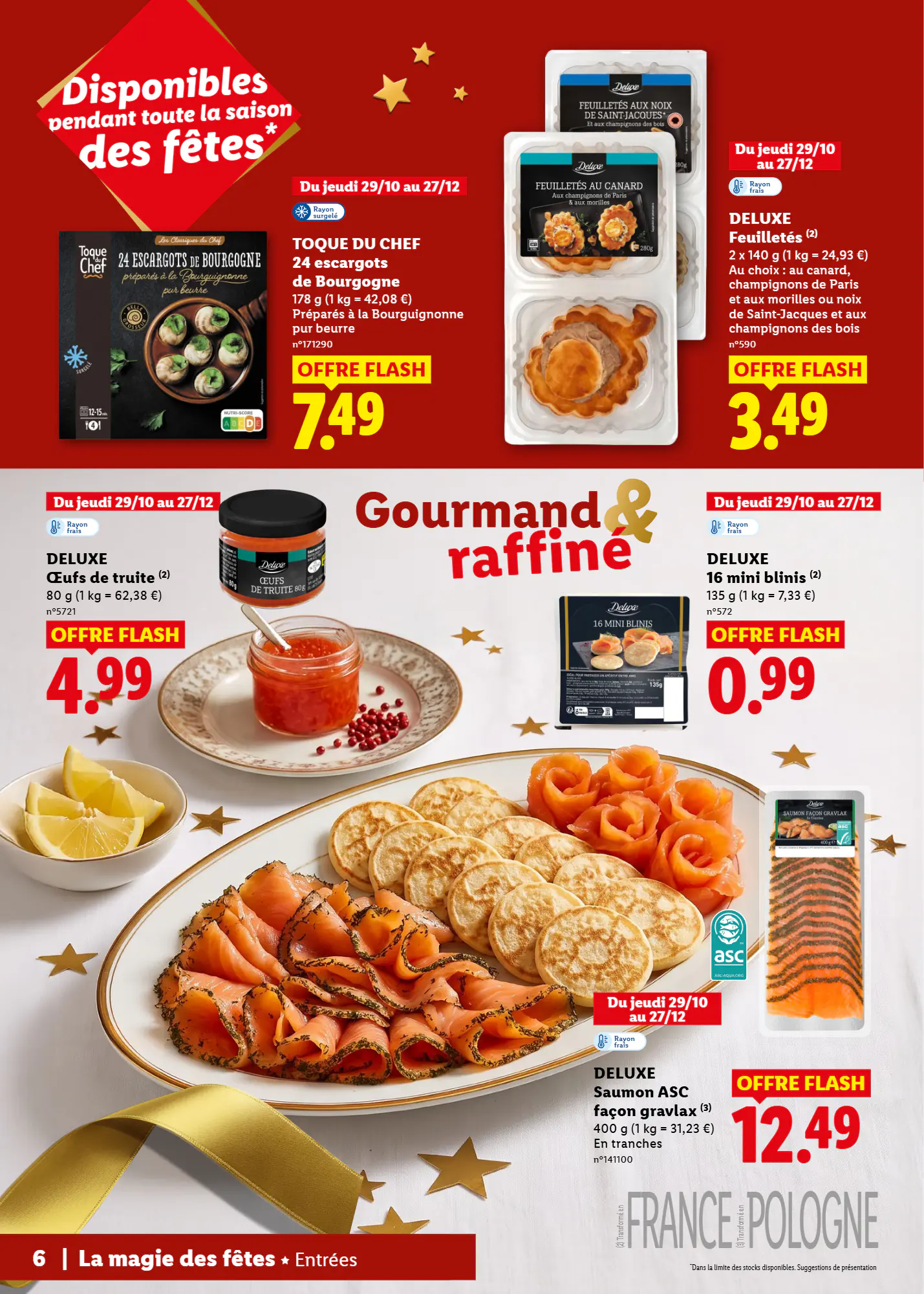 Prospectus promotionnel Lidl valable à partir du 29/10/2026 - Page 6.