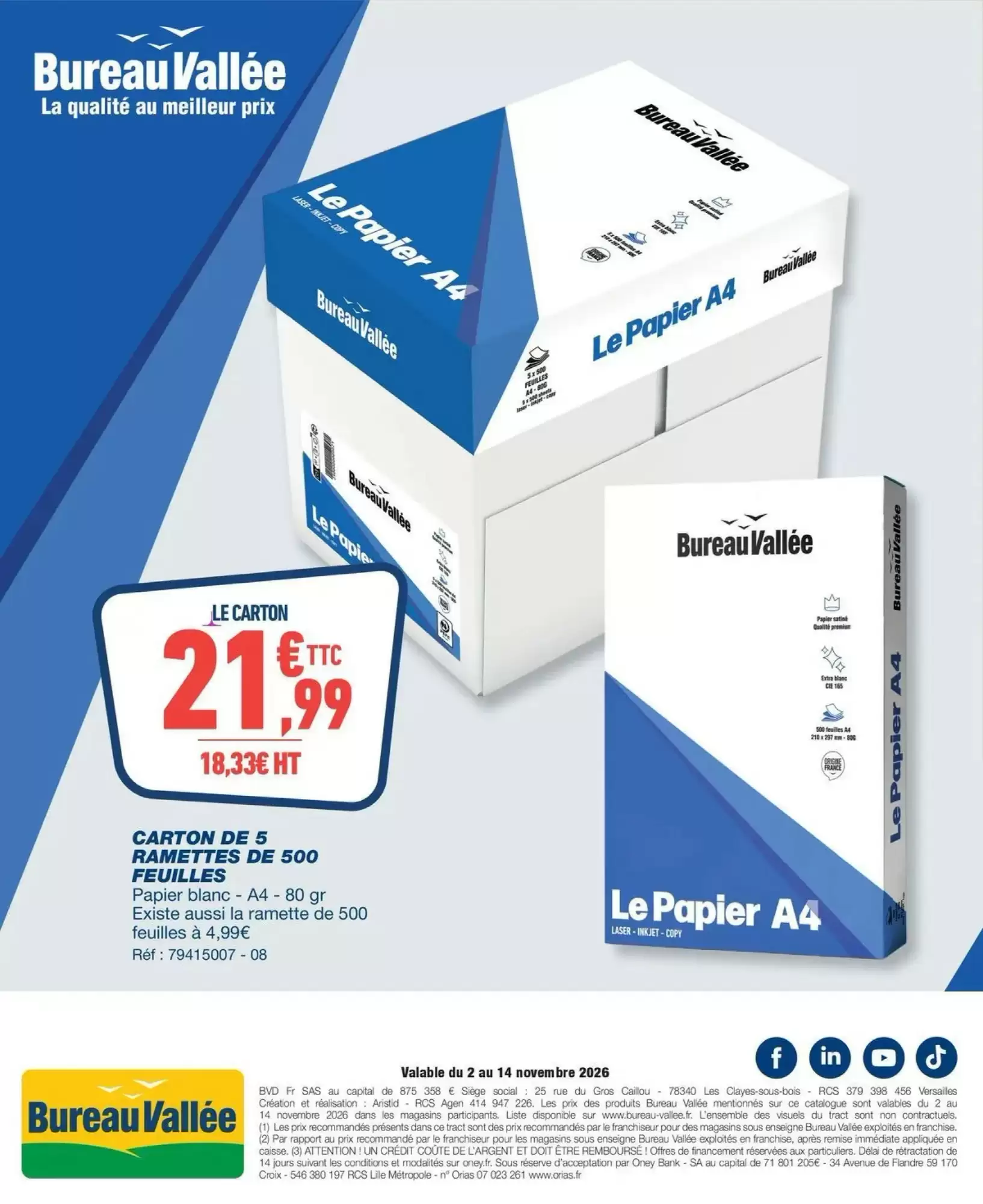Prospectus promotionnel Bureau Vallée valable à partir du 01/11/2026 - Page 12.