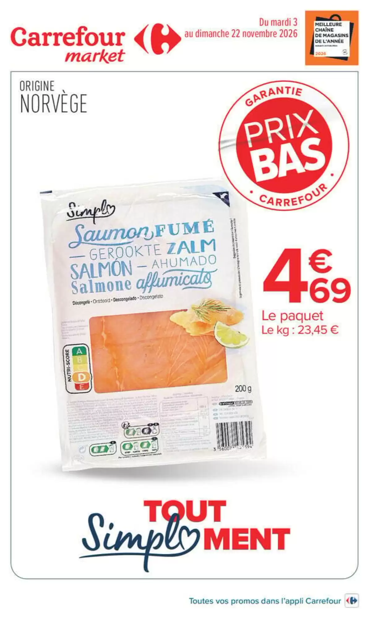 Prospectus promotionnel Carrefour Market valable à partir du 03/11/2026 - Page 1.