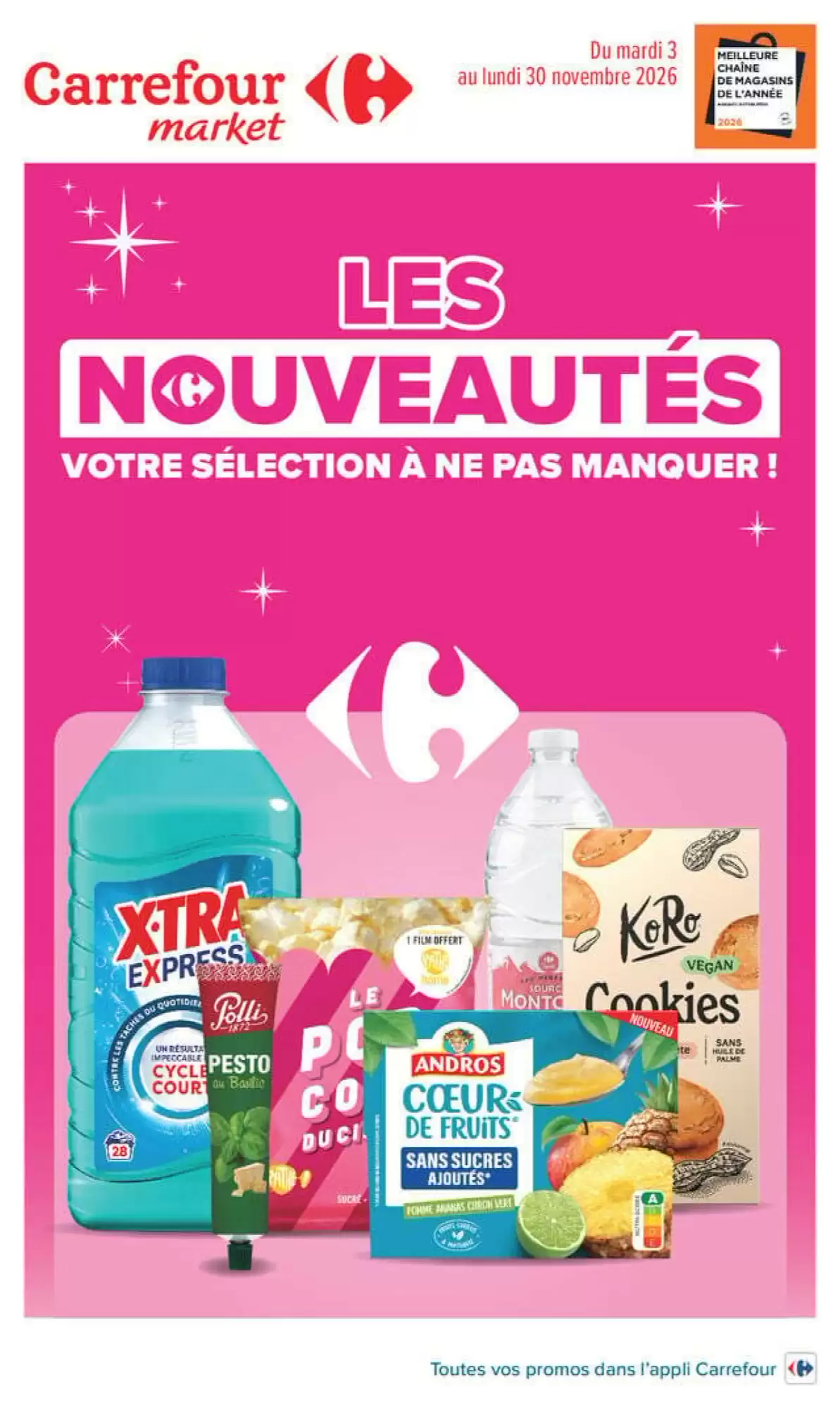 Prospectus promotionnel Carrefour Market valable à partir du 03/11/2026 - Page 1.