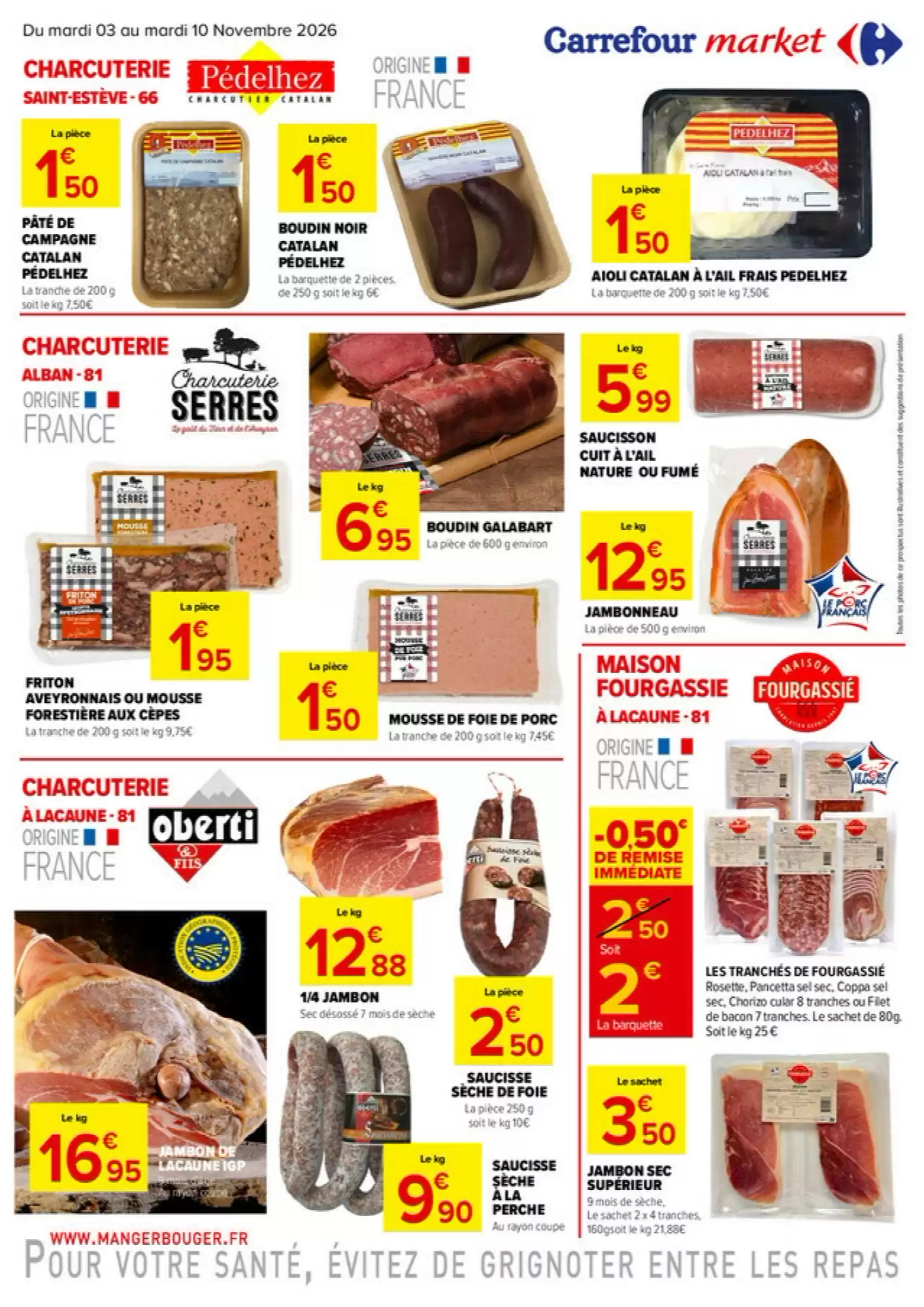 Prospectus promotionnel Carrefour Market valable à partir du 03/11/2026 - Page 3.
