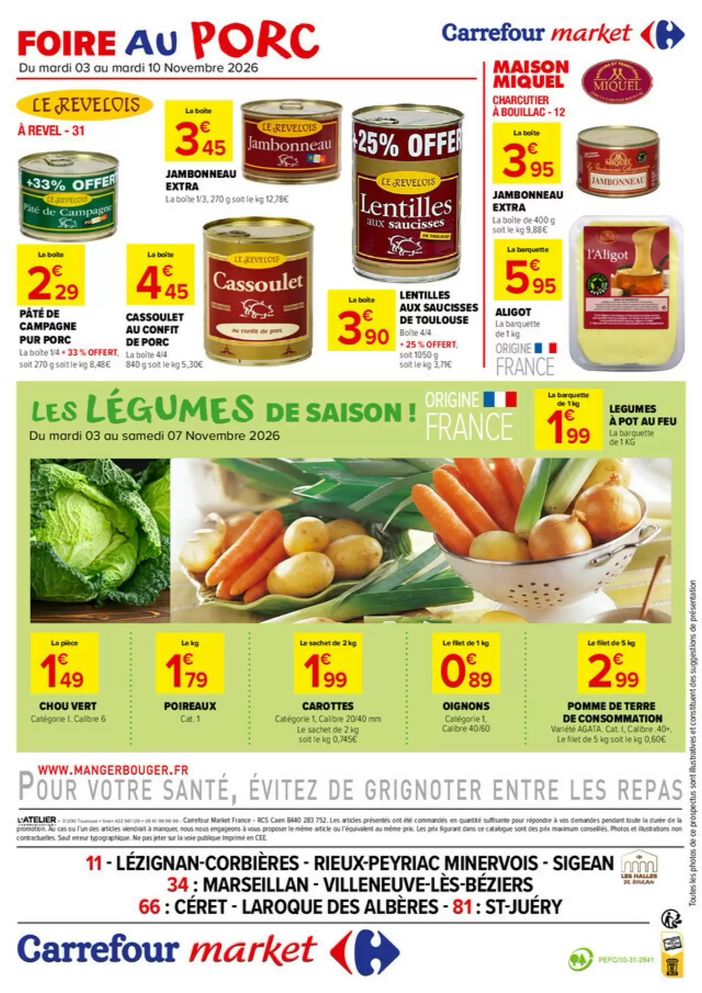 Prospectus promotionnel Carrefour Market valable à partir du 03/11/2026 - Page 4.