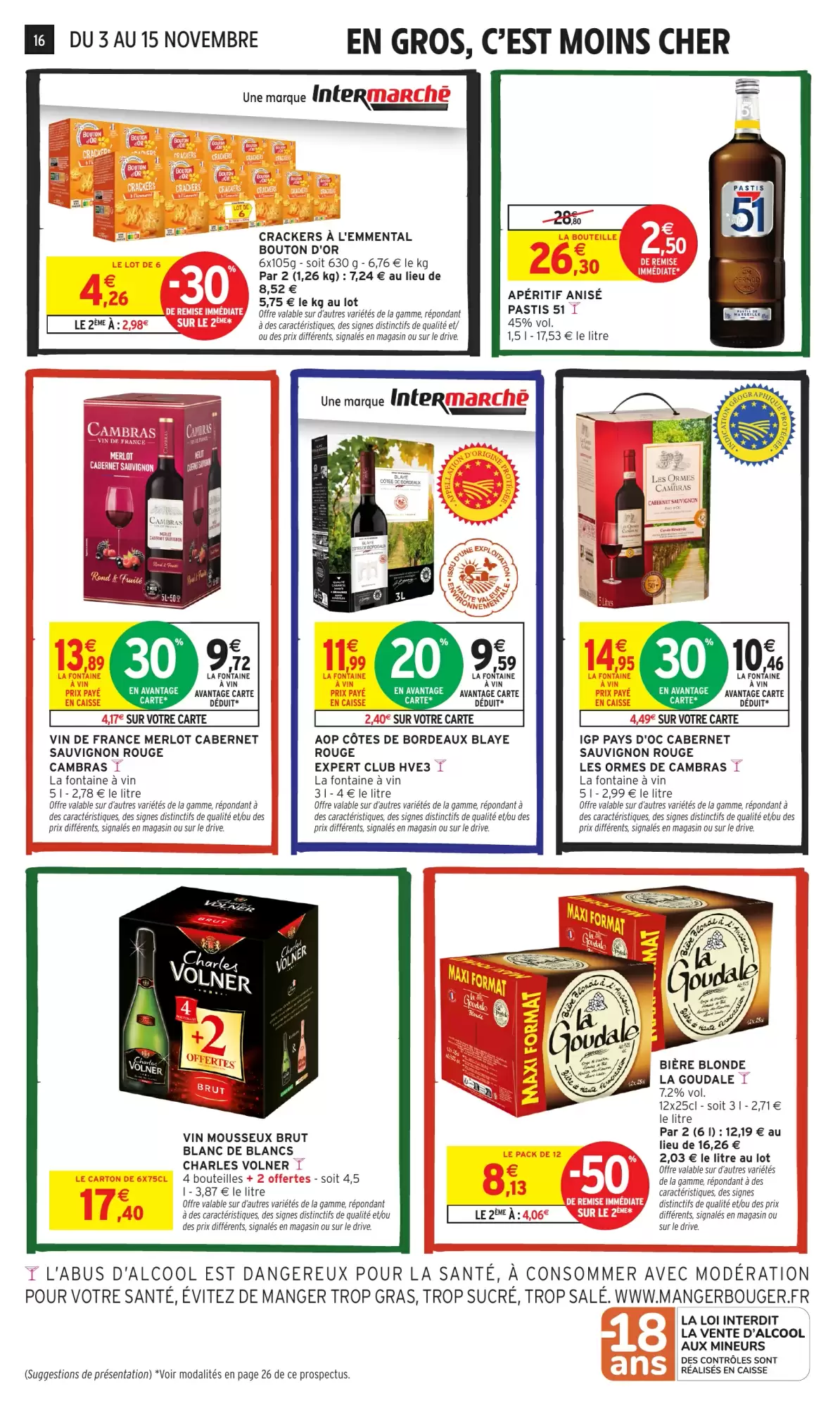 Prospectus promotionnel Intermarché valable à partir du 03/11/2026 - Page 16.