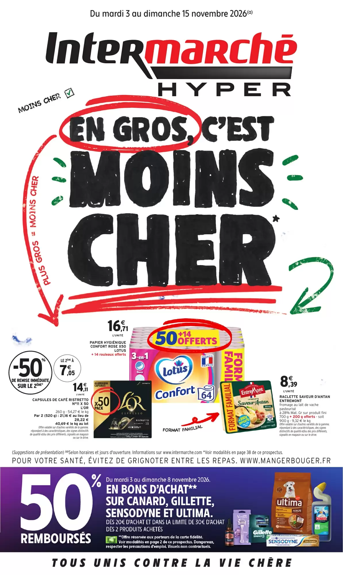 Prospectus promotionnel Intermarché Hyper valable à partir du 03/11/2026 - Page 1.
