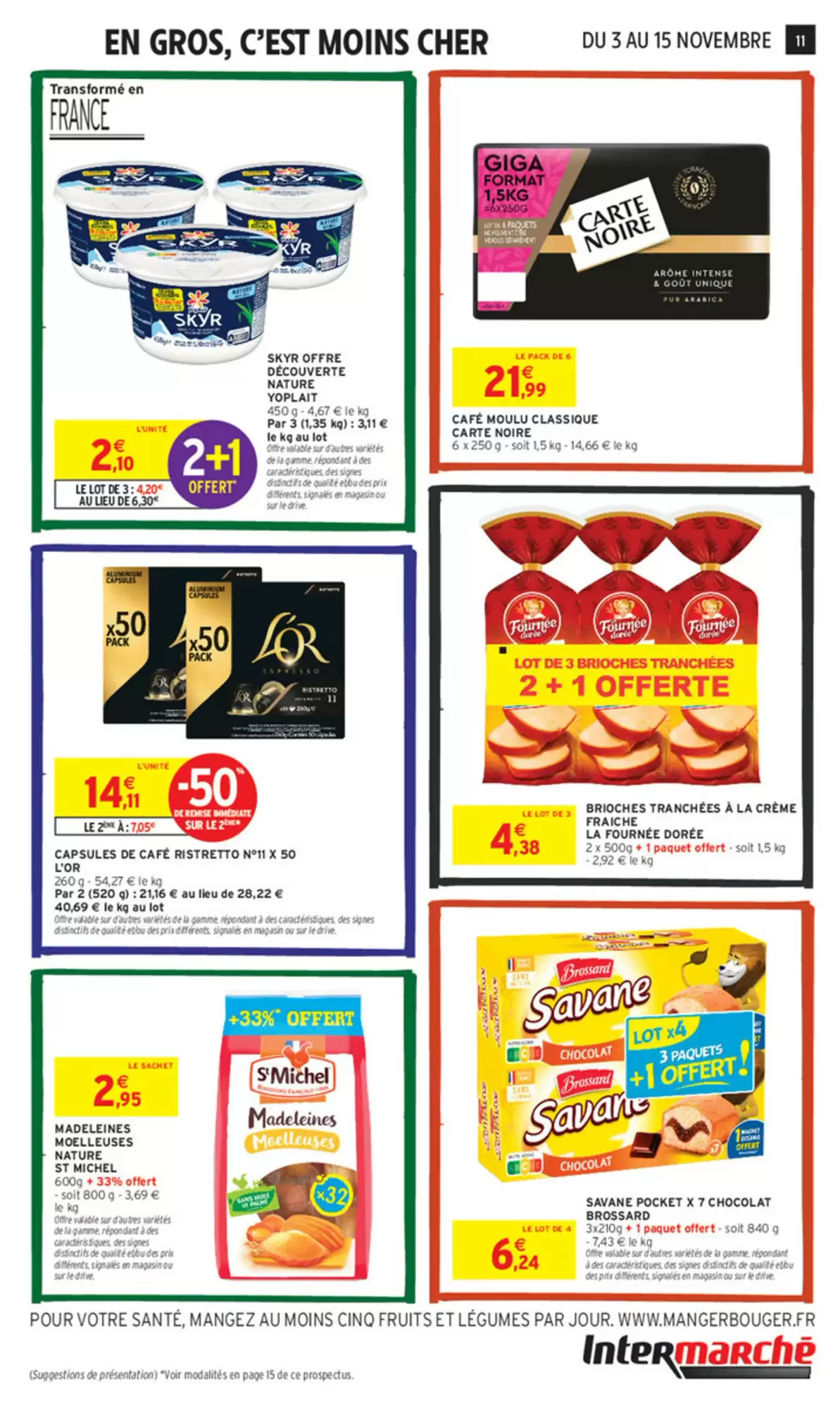 Prospectus promotionnel Intermarché valable à partir du 03/11/2026 - Page 11.
