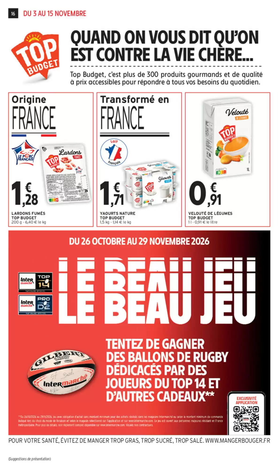 Prospectus promotionnel Intermarché valable à partir du 03/11/2026 - Page 16.