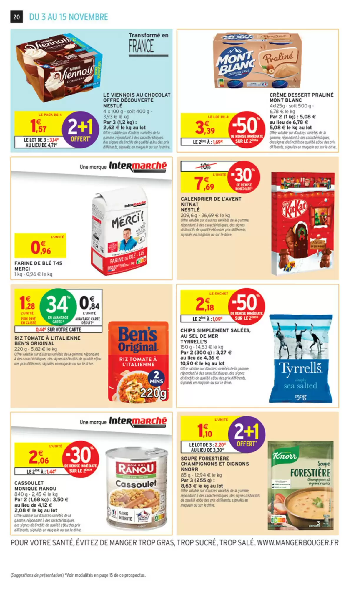 Prospectus promotionnel Intermarché valable à partir du 03/11/2026 - Page 20.
