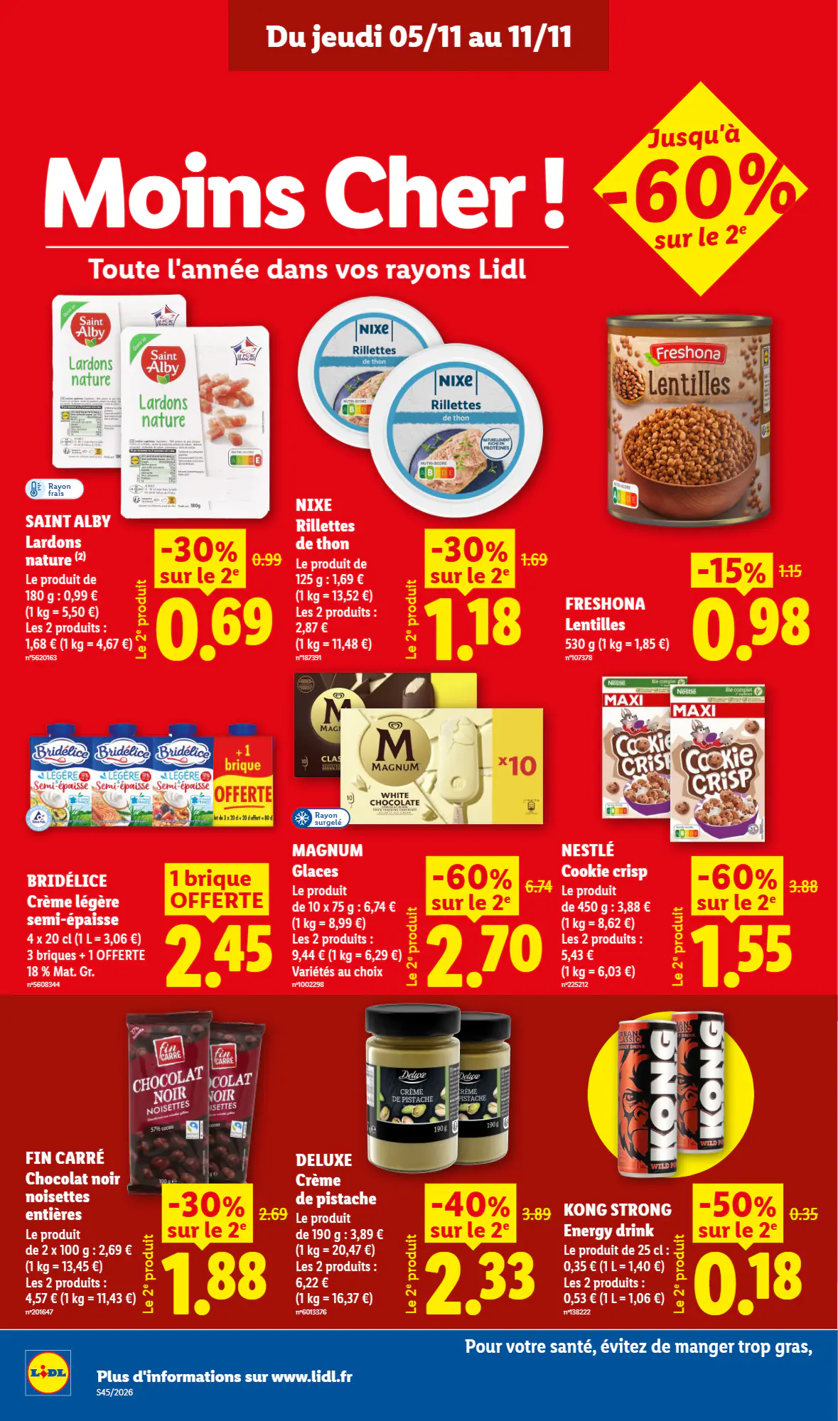 Prospectus promotionnel Lidl valable à partir du 05/11/2026 - Page 16.