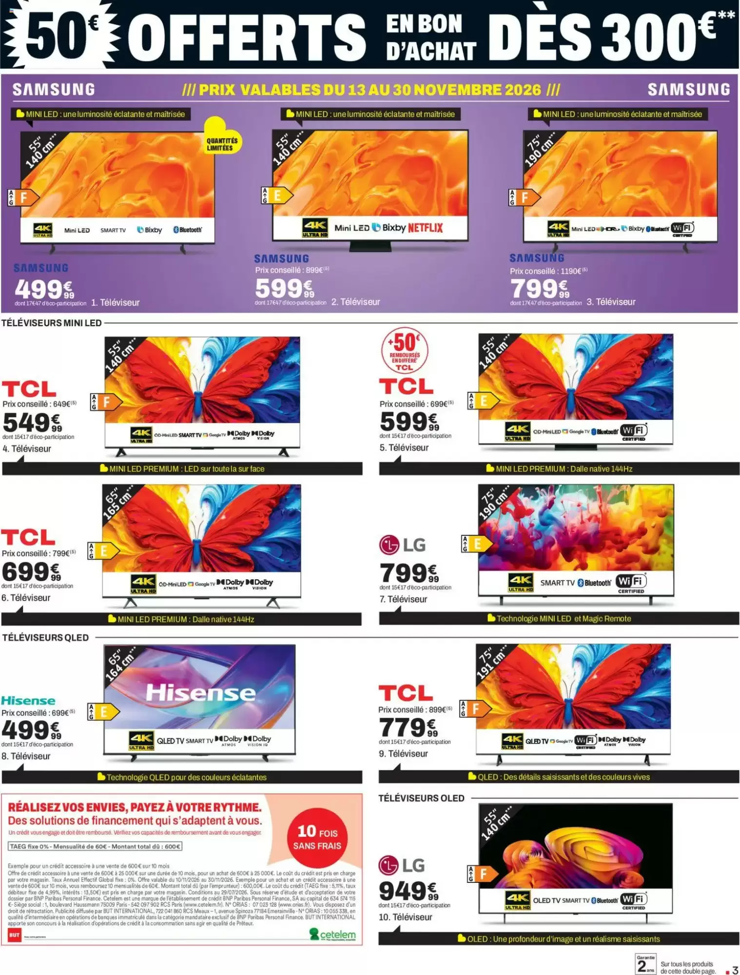 Prospectus promotionnel BUT valable à partir du 10/11/2026 - Page 3.