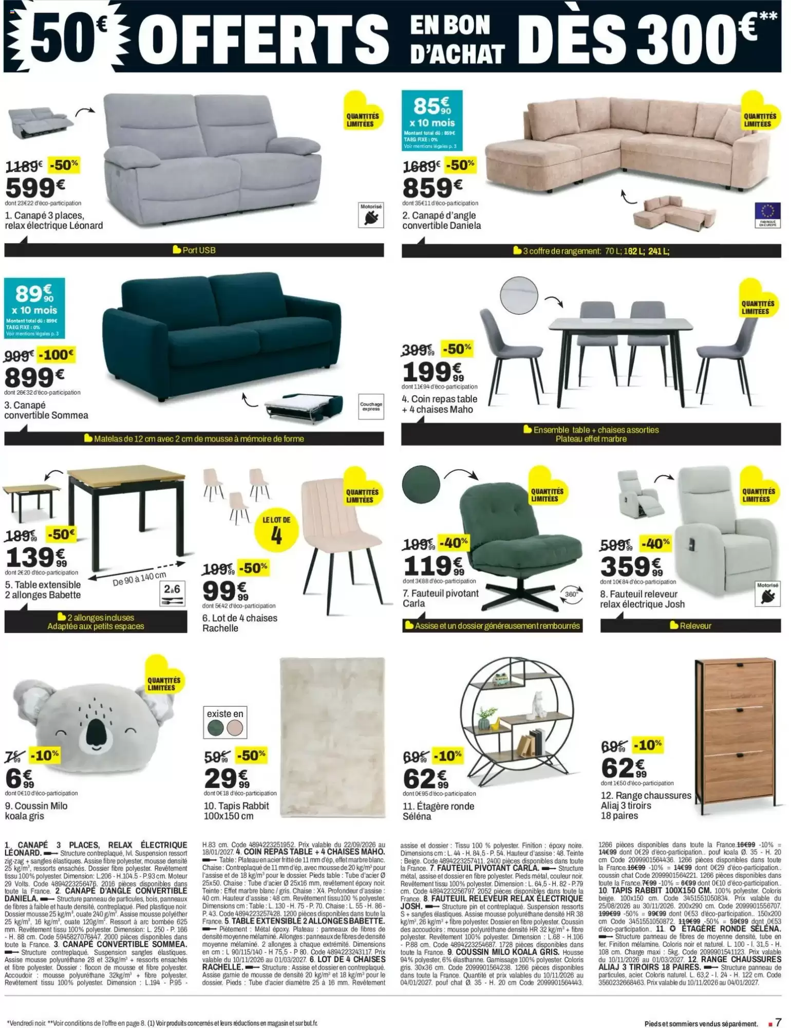 Prospectus promotionnel BUT valable à partir du 10/11/2026 - Page 7.