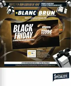Prospectus promotionnel Blanc Brun valable à partir du 23/11/2026