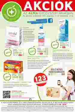 Alma Gyógyszertárak akciós újság 2015.09.24-től