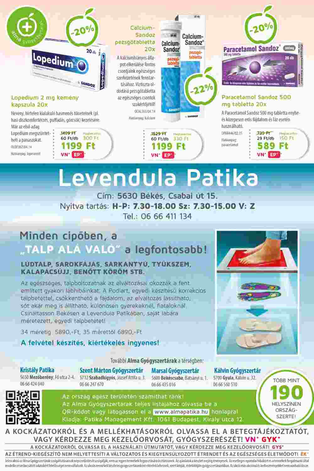 Alma Gyógyszertárak akciós újság 2015.09.24-től - 28. oldal.
