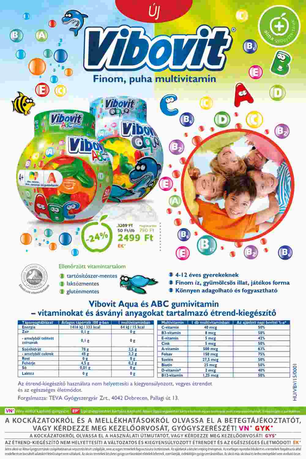 Alma Gyógyszertárak akciós újság 2015.09.24-től - 5. oldal.
