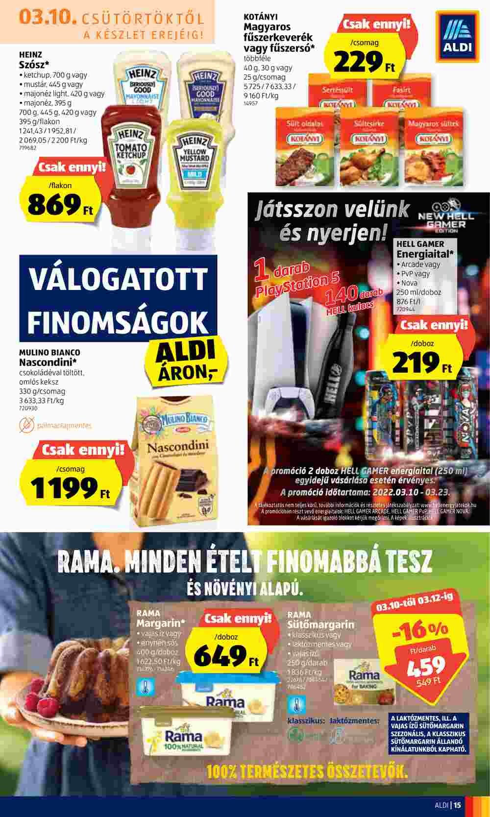 Aldi akciós újság 2022.03.10-től - 15. oldal.