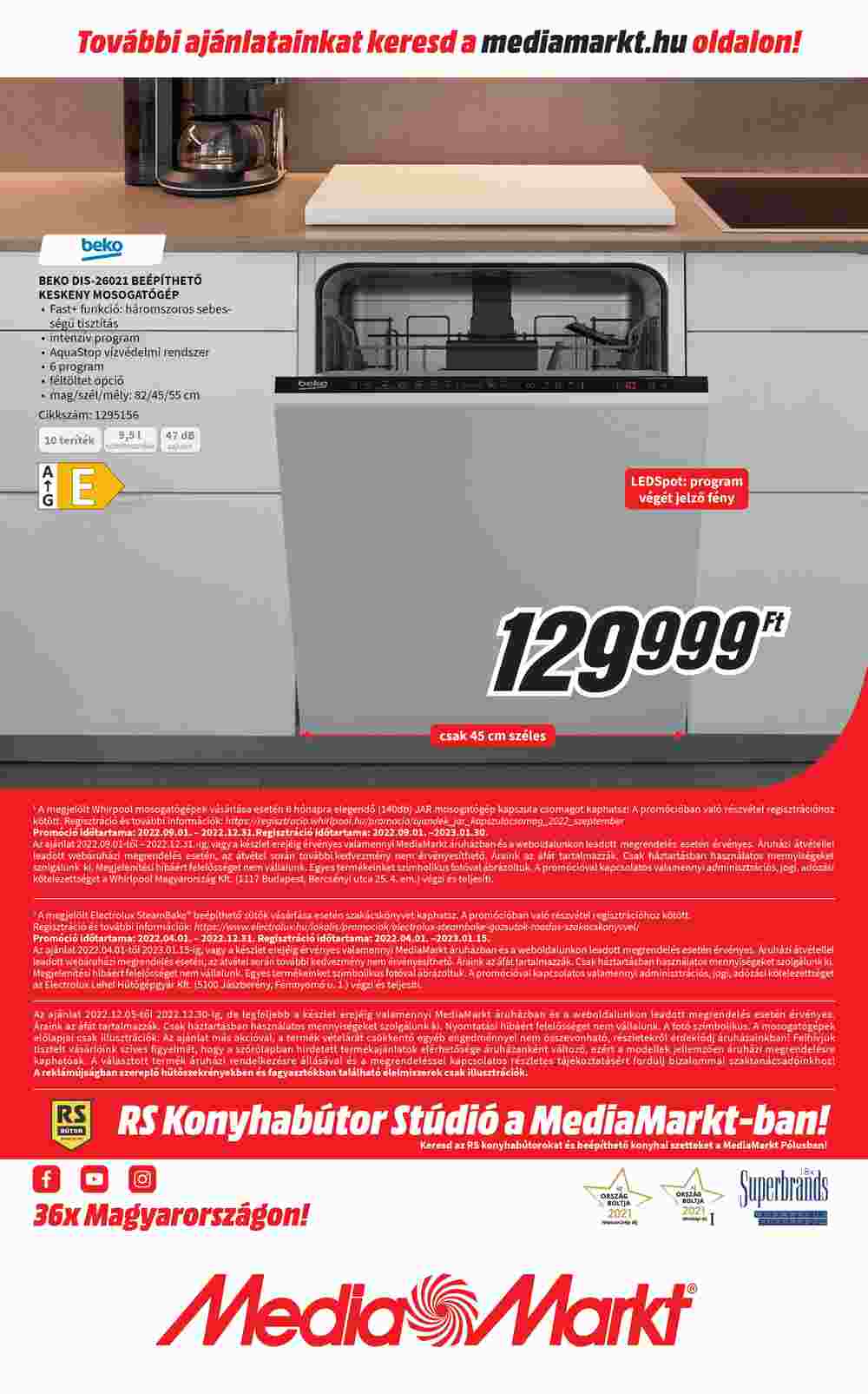 Media Markt akciós újság 2022.12.05-től - 20. oldal.