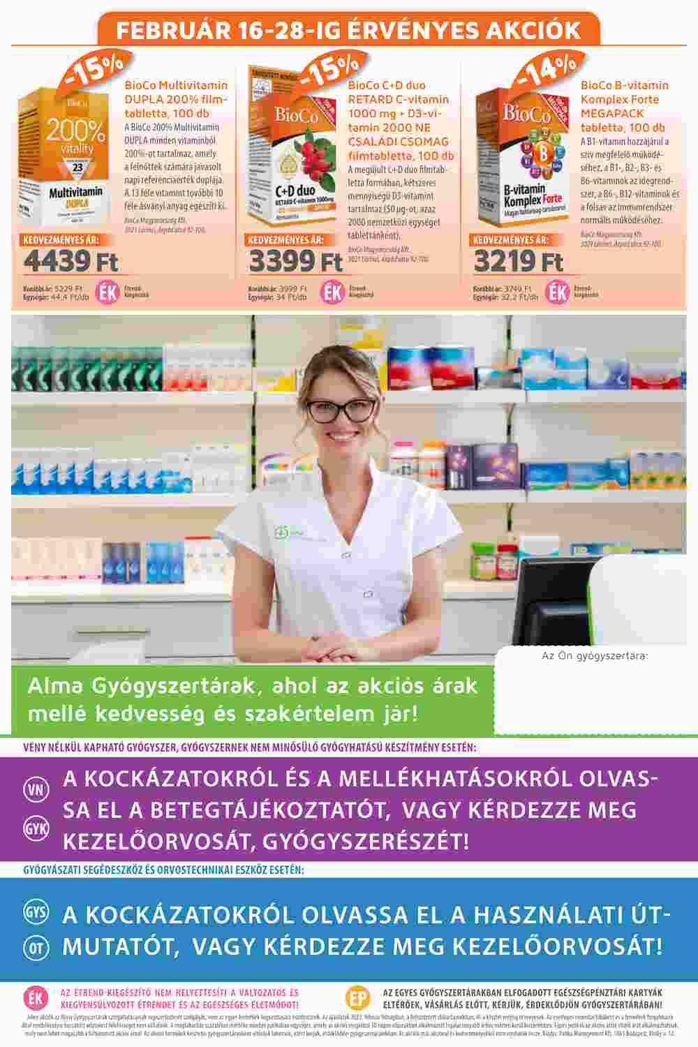 Alma Gyógyszertárak akciós újság 2023.02.01-től - 20. oldal.