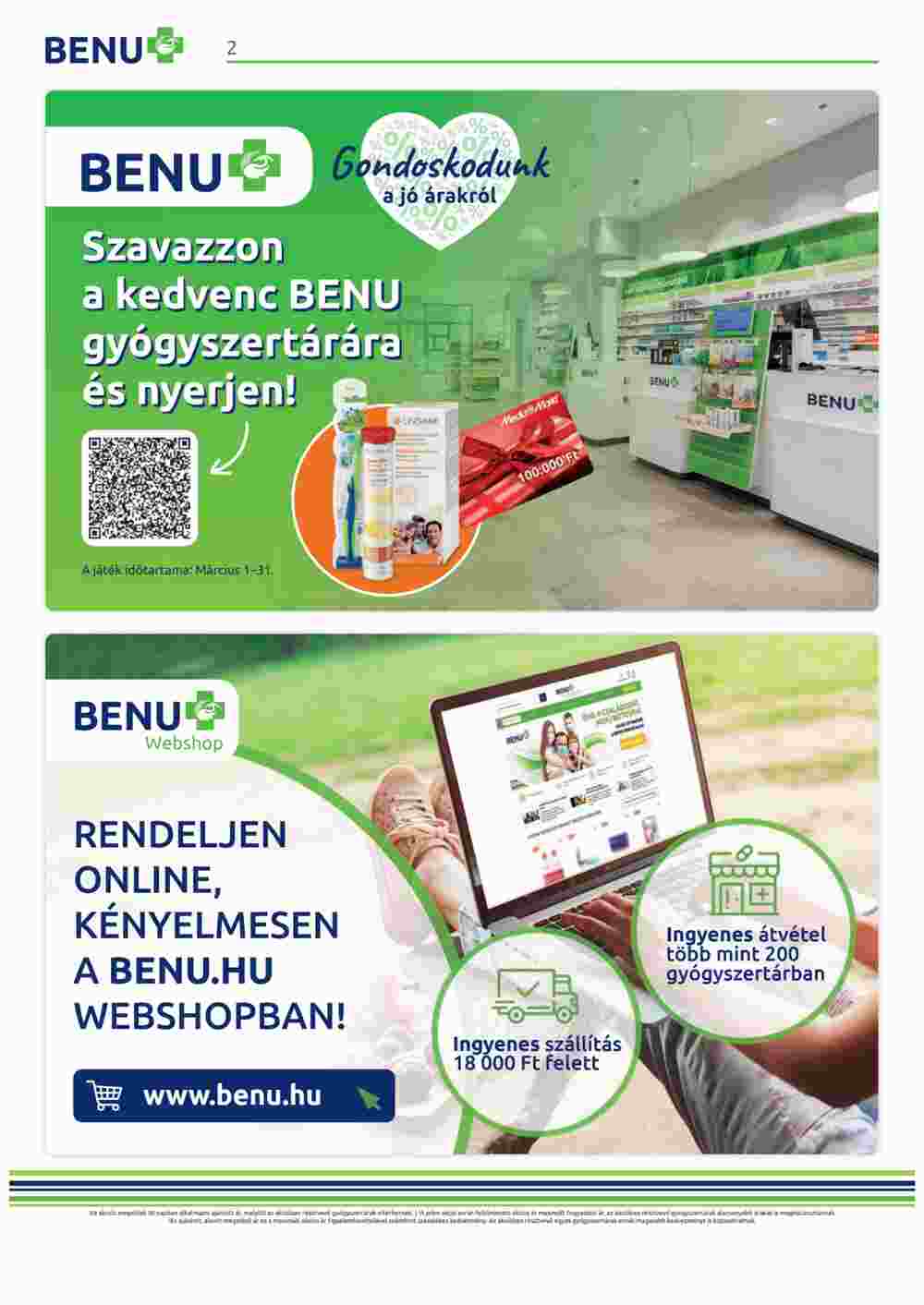 BENU Gyógyszertárak akciós újság 2023.03.01-től - 2. oldal.